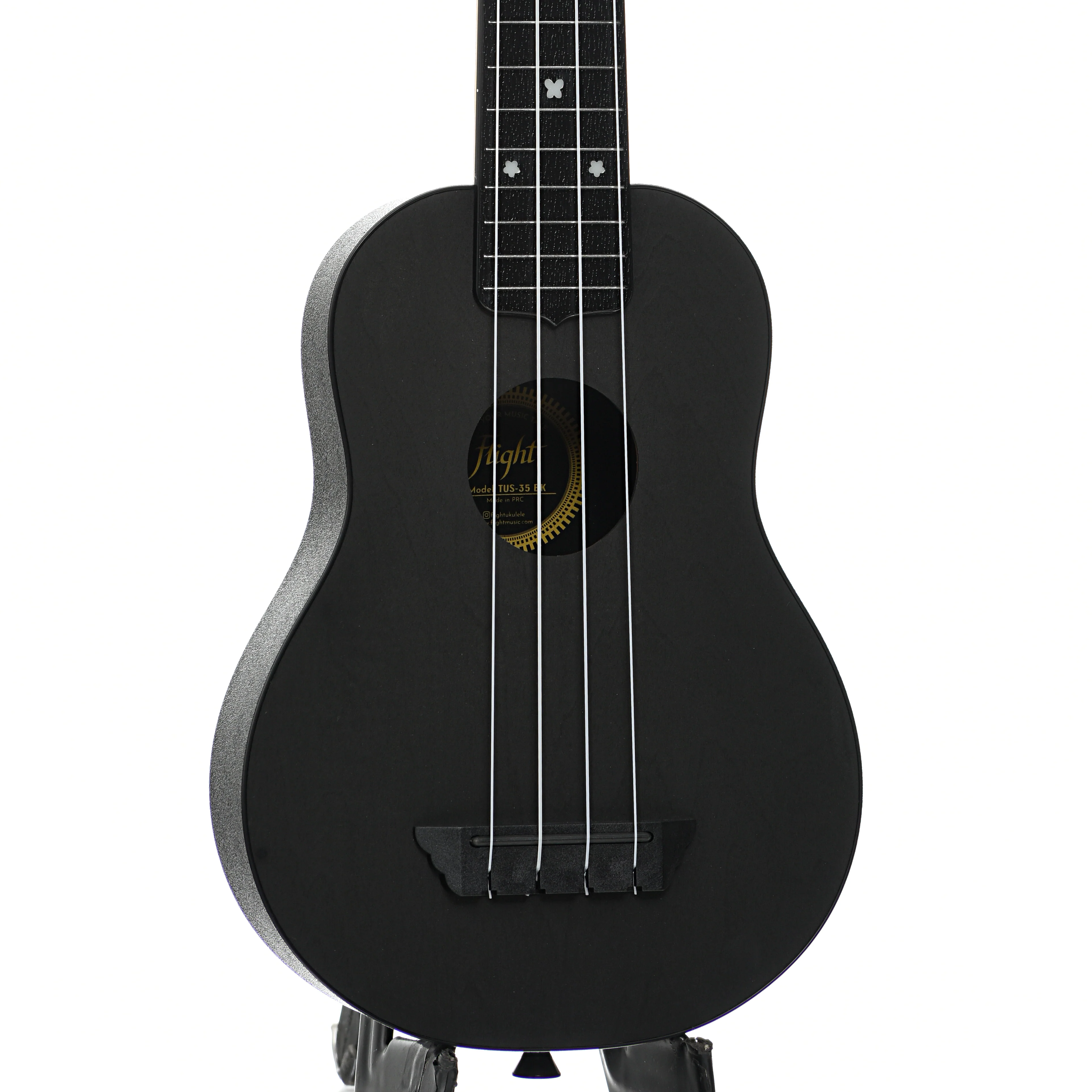 Flight TUS35 Travel Series Soprano Ukulele, Black - Image 4