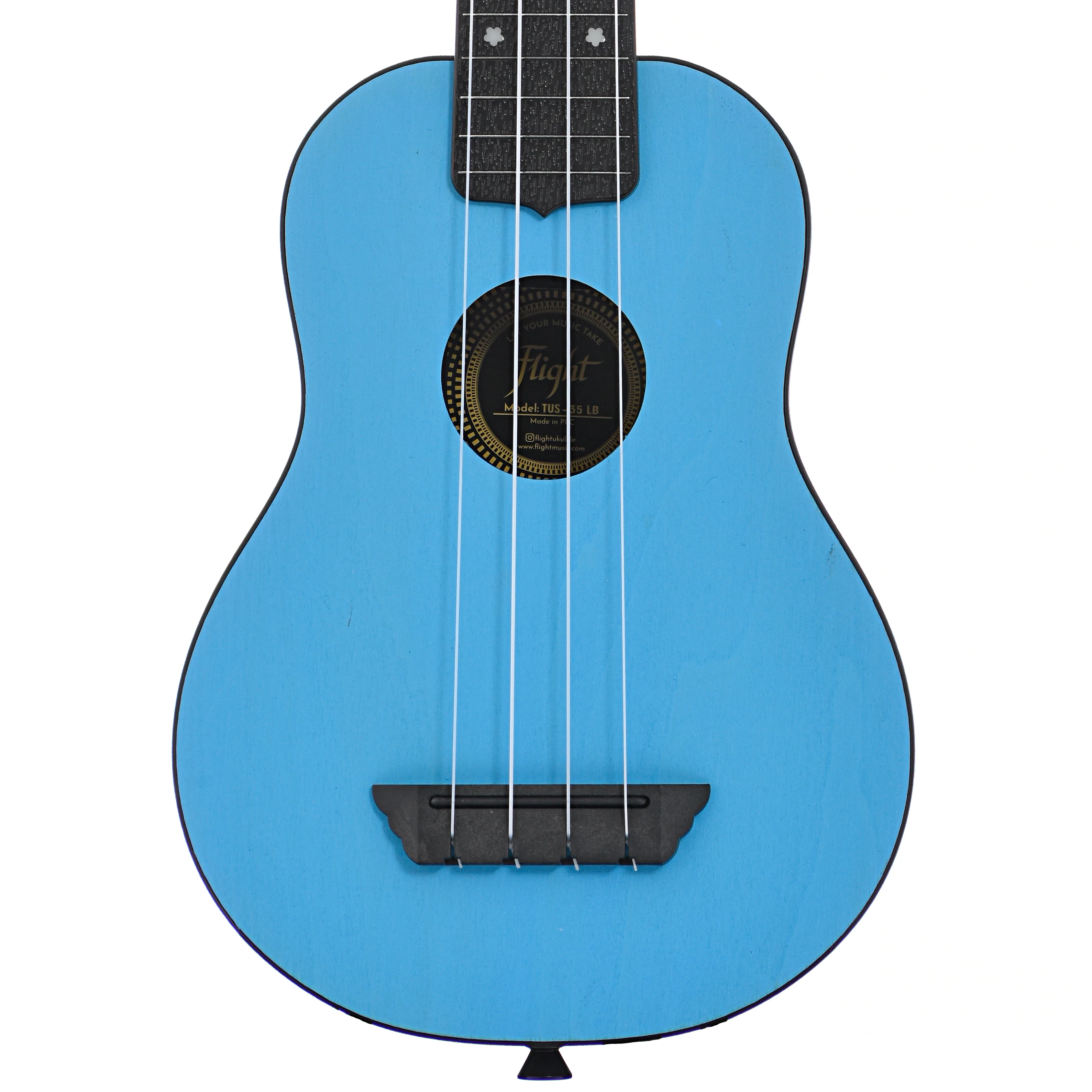 Flight TUS35 Travel Series Soprano Ukulele, Light Blue - Image 2