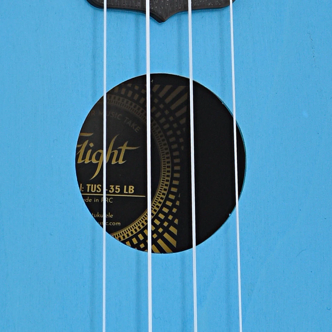 Flight TUS35 Travel Series Soprano Ukulele, Light Blue - Image 6