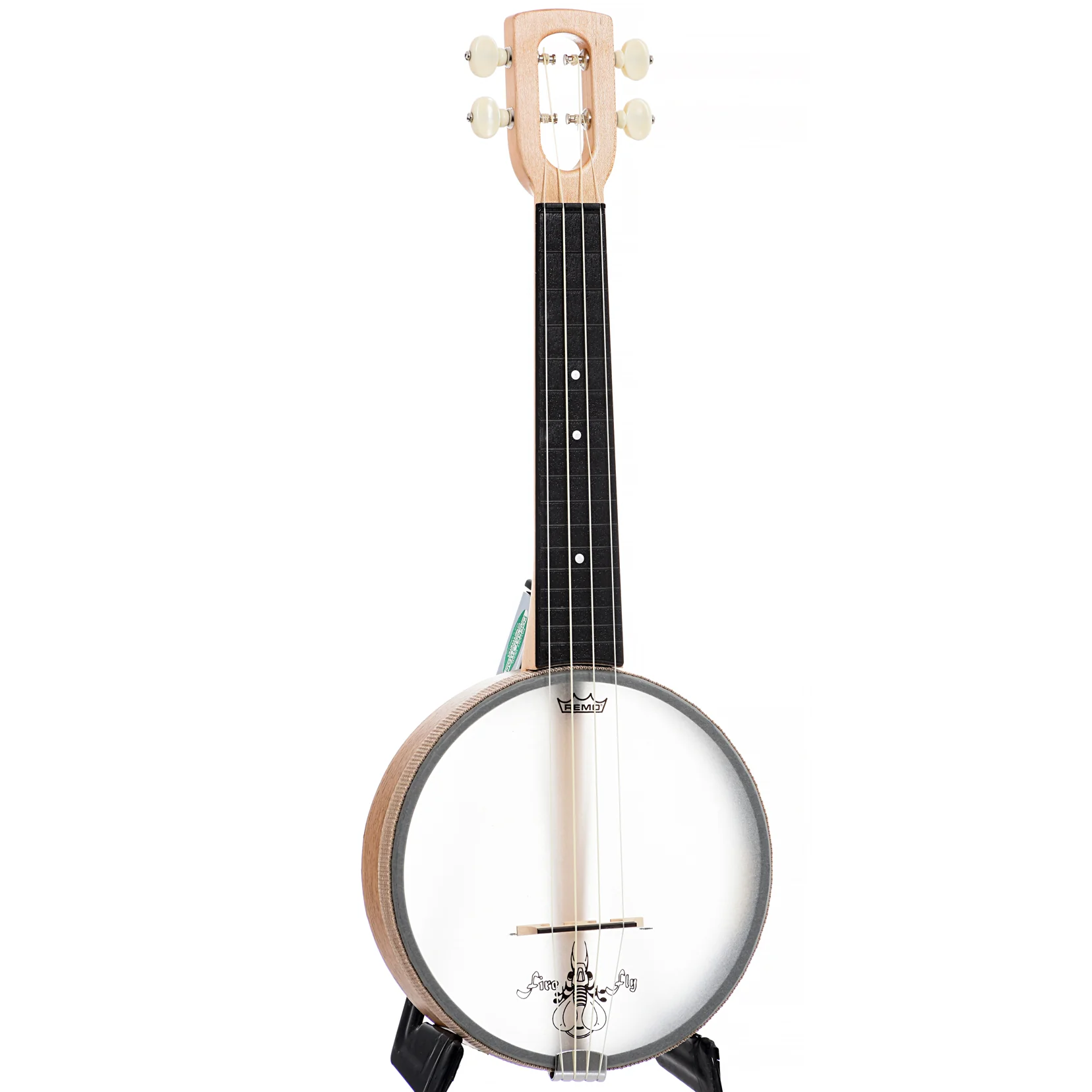 Magic Fluke Company Firefly Soprano Banjo Uke, Maple, with Cinch Sack - Image 3