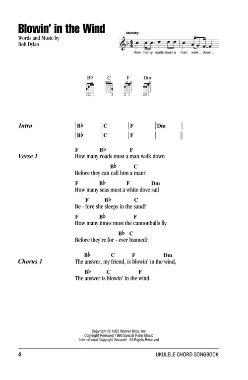 Four Chord Songs - Ukulele Chord Songbook - Image 4