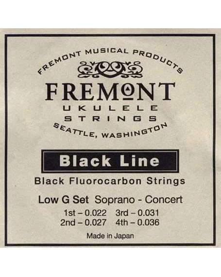 Fremont Blackline Fluorocarbon Ukulele Strings, Low G - Image 2