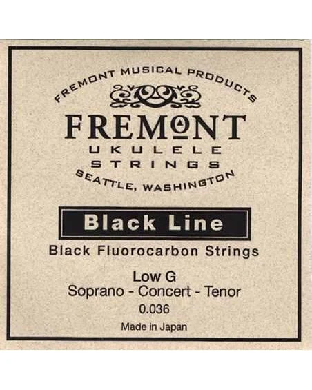 Fremont Blackline Fluorocarbon Ukulele Single String, Low G - Image 2