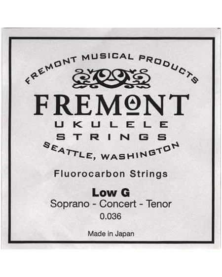 Fremont Clear Fluorocarbon Ukulele Single String, Low G - Image 2