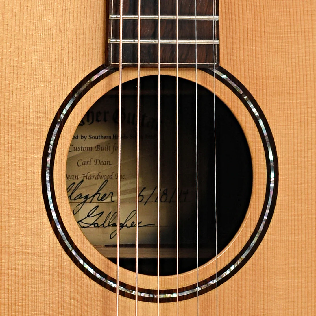 Gallagher Custom 72 Special Brazilian Rosewood Acoustic Guitar (2014) - Image 5