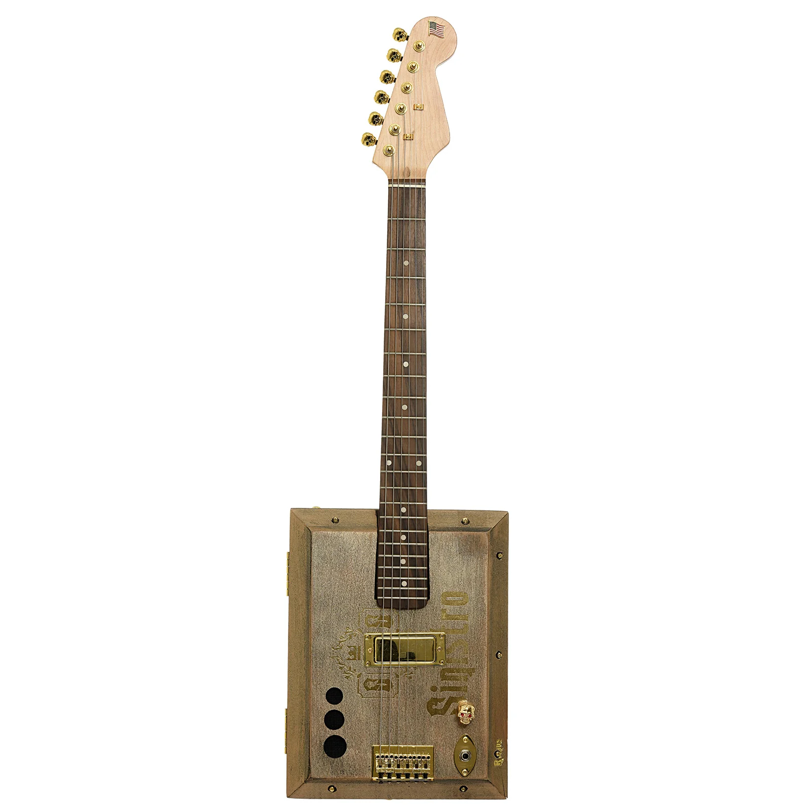Get Down Guitars Cigar Box Electric Guitar - Image 13