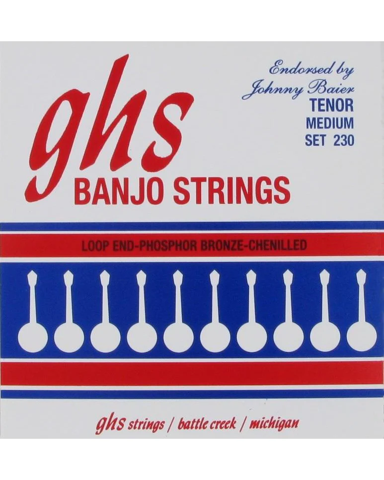 GHS 230 Phosphor Bronze Johnny Baier Signature Tenor Banjo Strings - Image 2