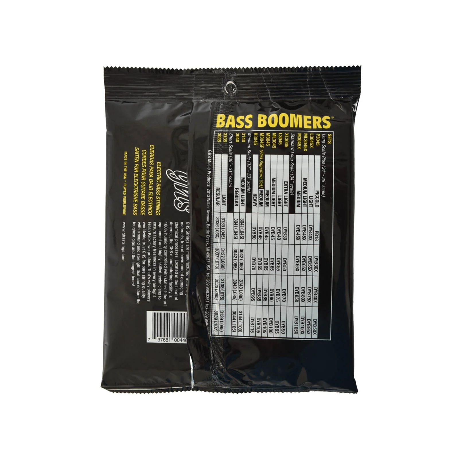 GHS 3135 Bass Boomers Nickel Plated Short Scale Electric Bass Strings, Light - Image 3