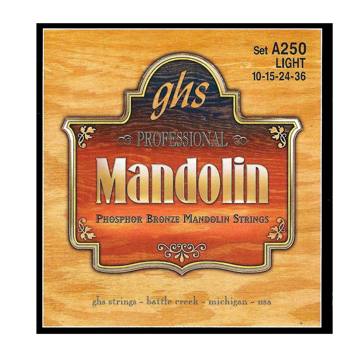 GHS A250 Phosphor Bronze Mandolin Strings, Light - Image 2
