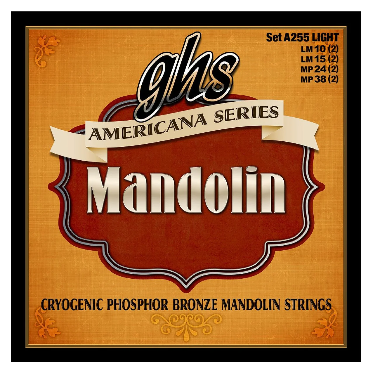 GHS A255 Americana Cryogenic Phosphor Bronze Mandolin Strings, Light - Image 2