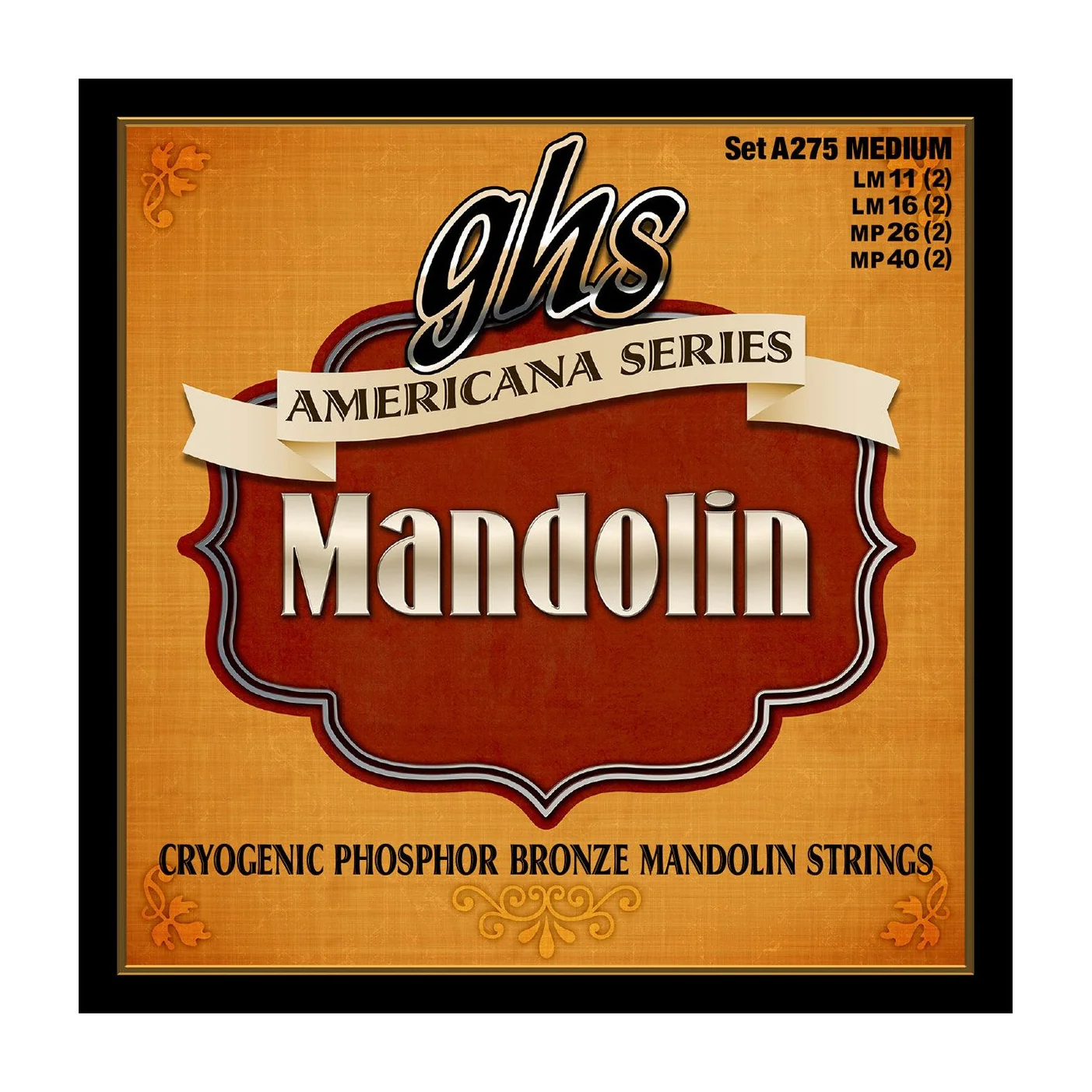 GHS A275 Americana Cryogenic Phosphor Bronze Mandolin Strings, Medium - Image 2