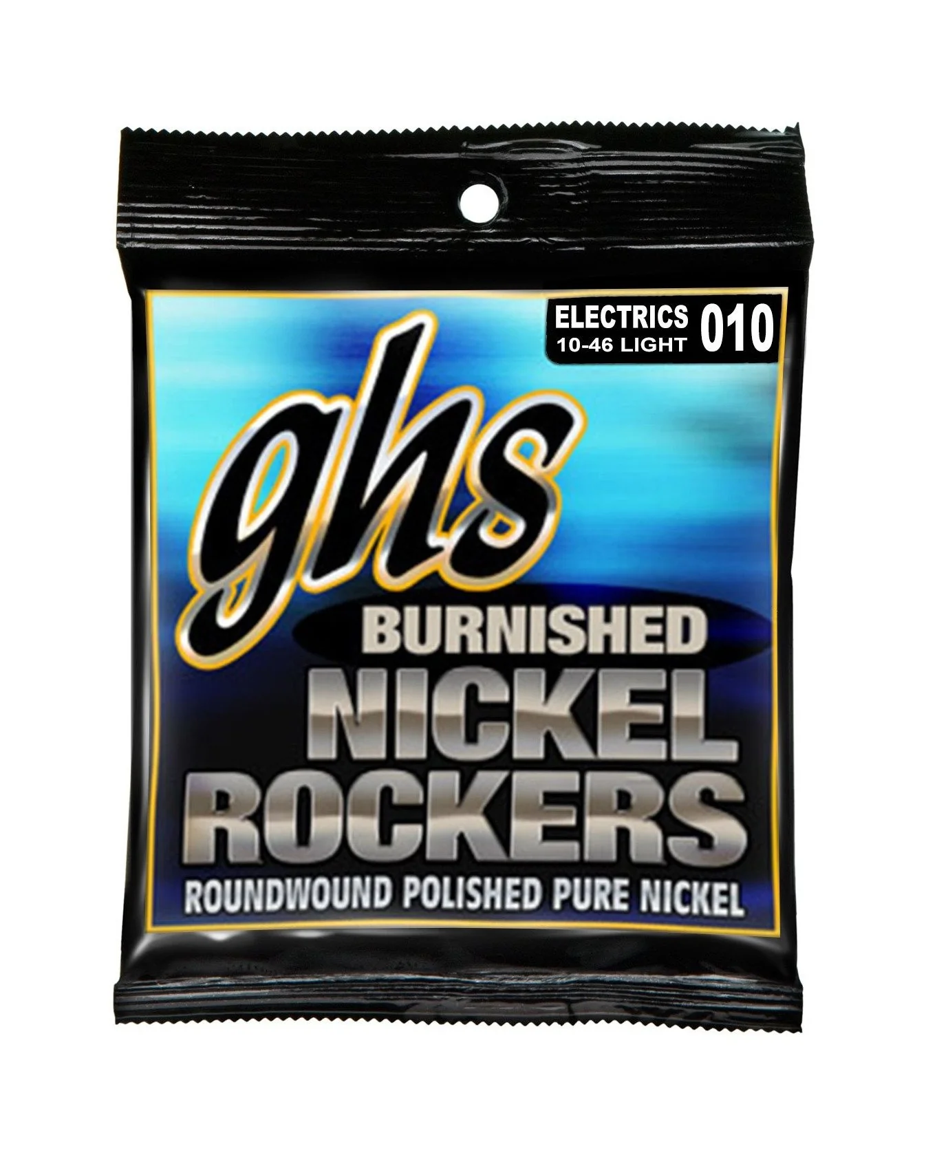 GHS BNR-L Burnished Nickel Rockers Electric Guitar Strings, Light - Image 2