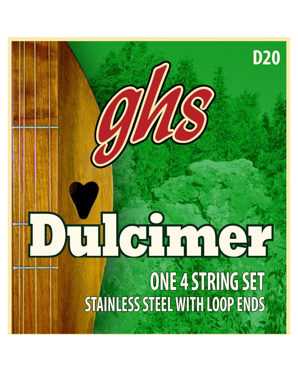 GHS D20 Loop End Stainless Steel Lap Dulcimer Strings - Image 2