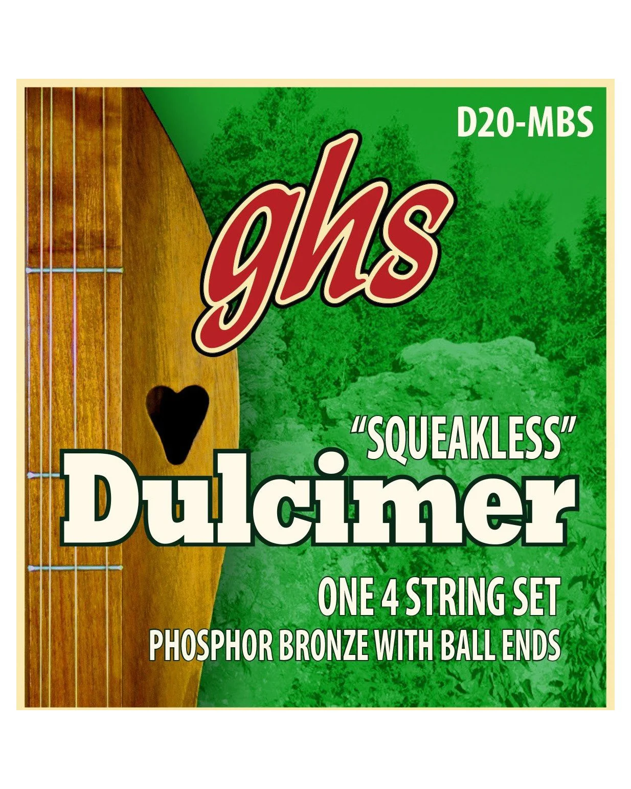 GHS D20-MBS Ball-End Phosphor Bronze Lap Dulcimer Strings - Image 2