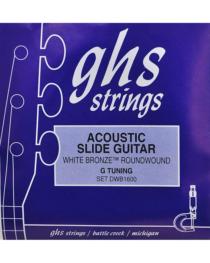 GHS DWB1600 White Bronze Resonator Acoustic Guitar Strings, G-Tuning - Image 2