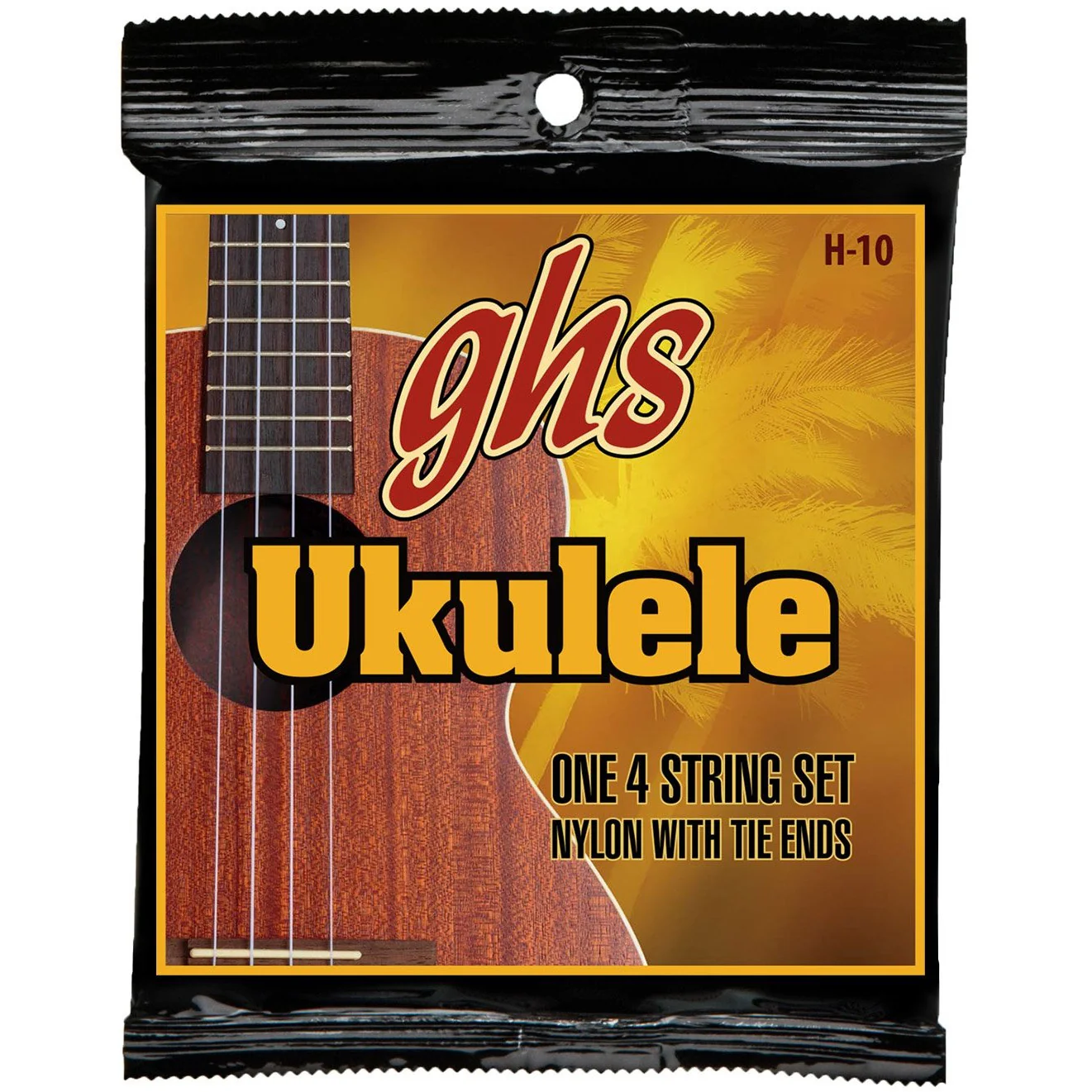 GHS H-10 Black Nylon Soprano/Concert Ukulele Strings - Image 2