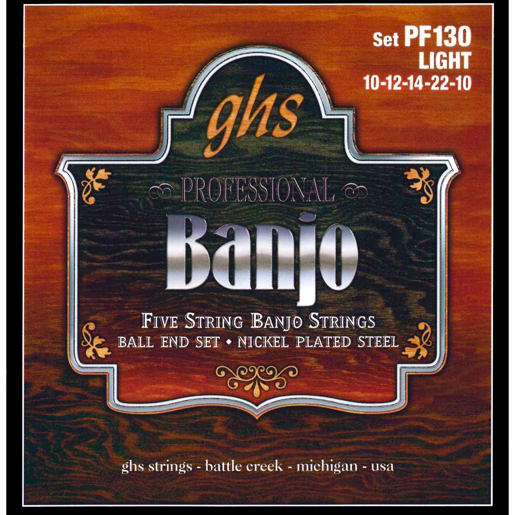 GHS PF130 Nickel Plated Ball End Banjo Strings, Light - Image 2