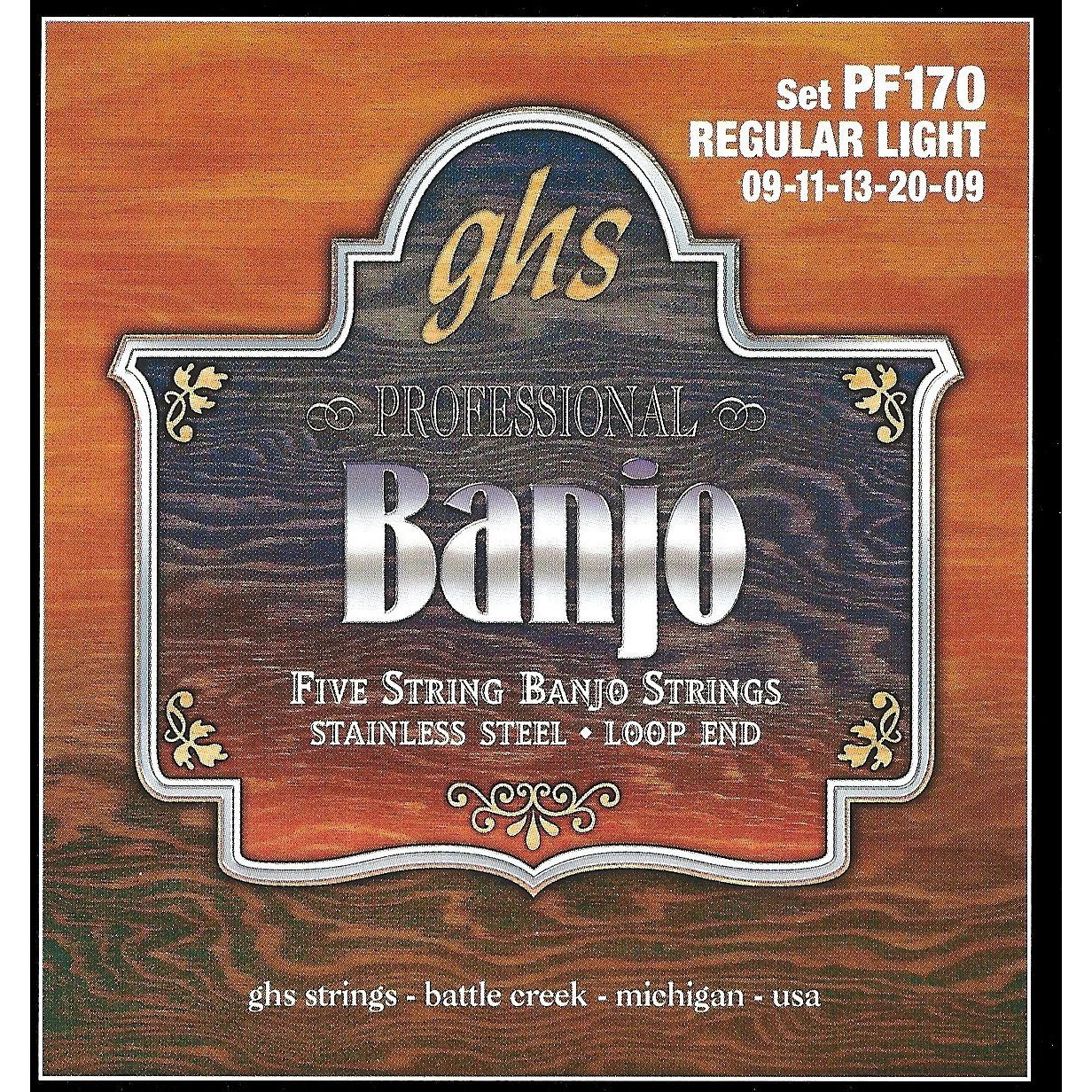 GHS PF170 Stainless Steel Banjo Strings, Regular Light - Image 2