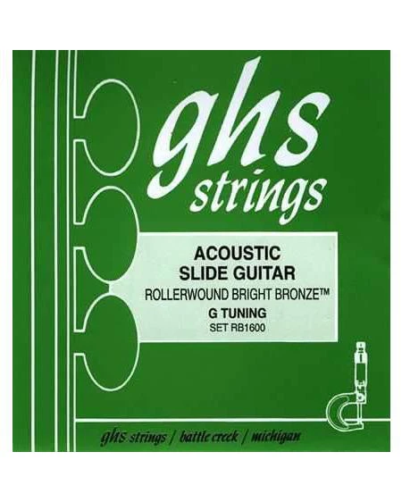 GHS RB160 Rollerwound Bright Bronze Resonator Guitar Strings, G-Tuning - Image 2