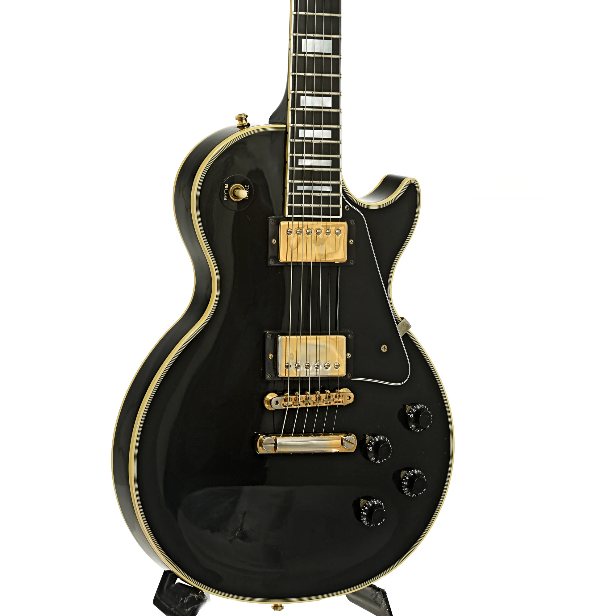 Gibson Les Paul Custom '57 Black Beauty Reissue Electric Guitar (1992) - Image 4