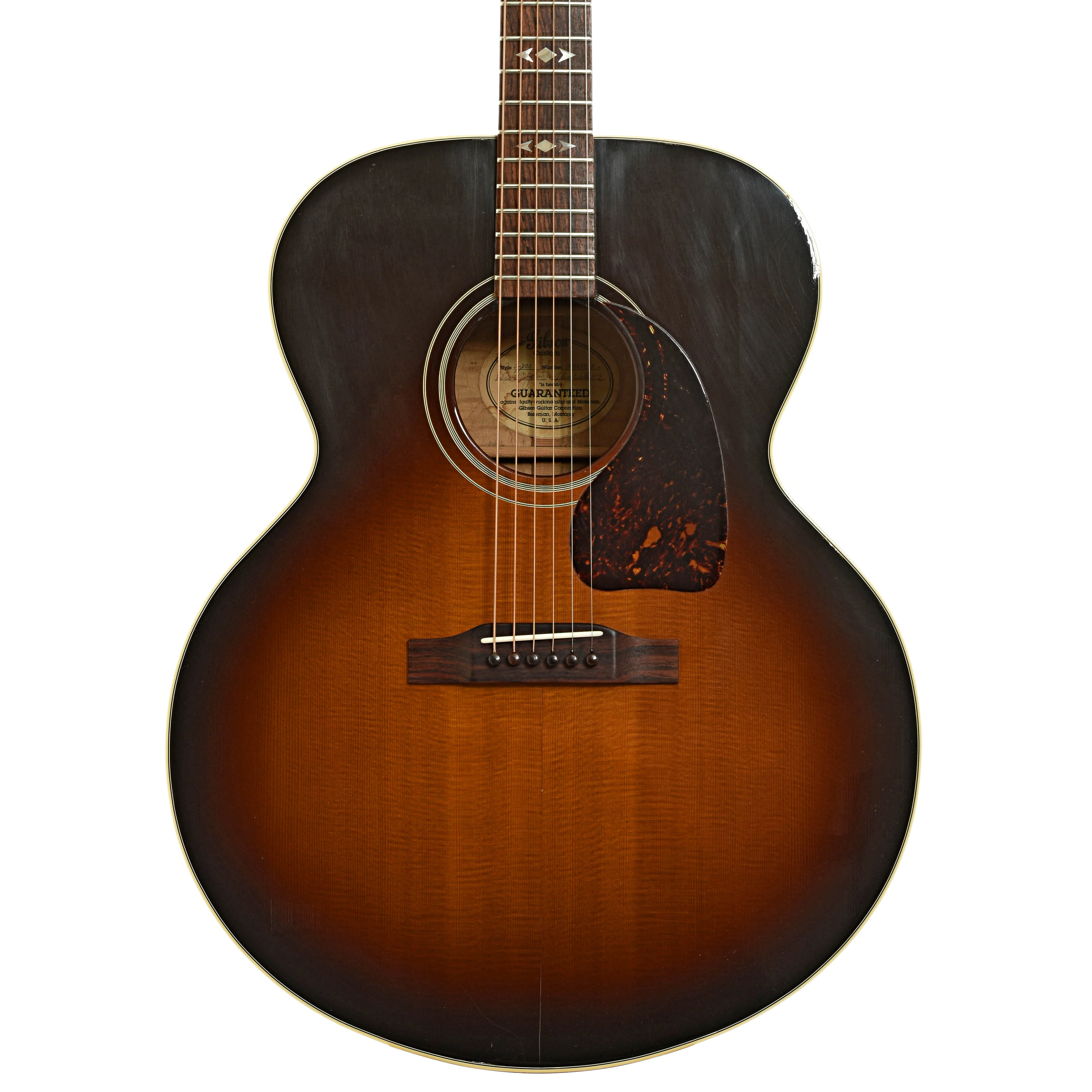 Gibson J-100 Custom Acoustic Guitar (1993) - Image 2