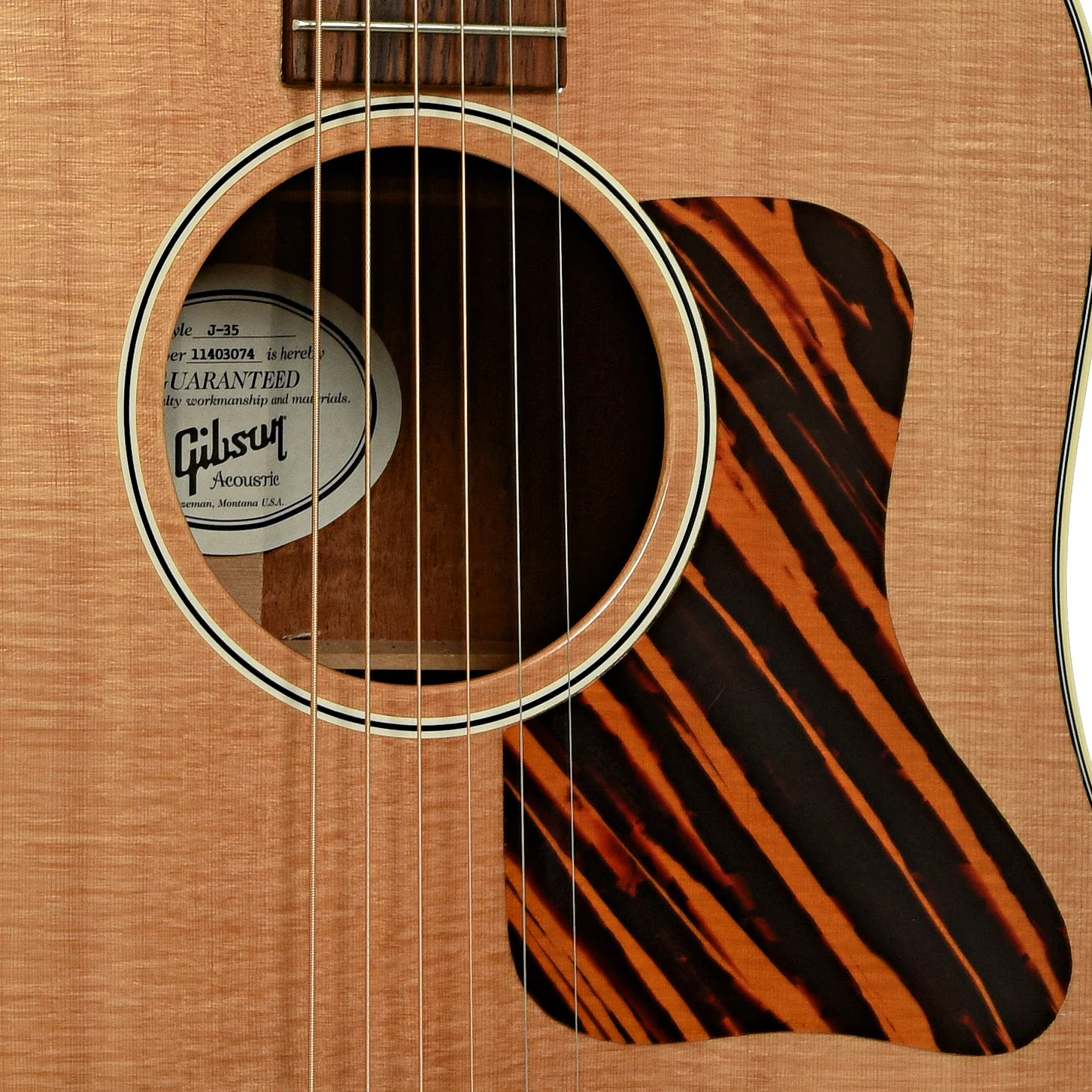 Gibson J-35 Reissue Acoustic Guitar (2013) - Image 6