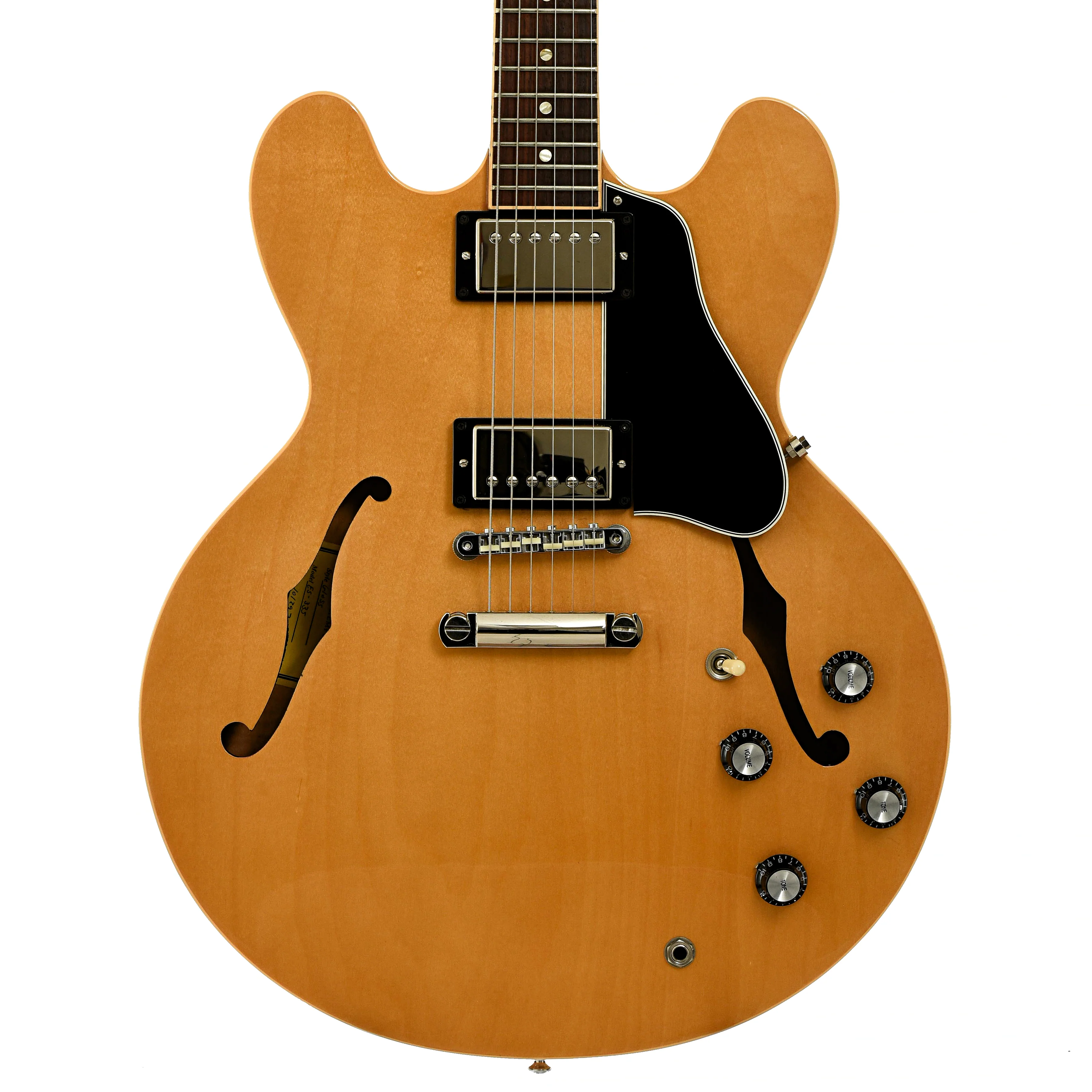 Gibson Memphis ES-335 Gloss Dark Natural Hollowbody Electric Guitar (2019) - Image 2