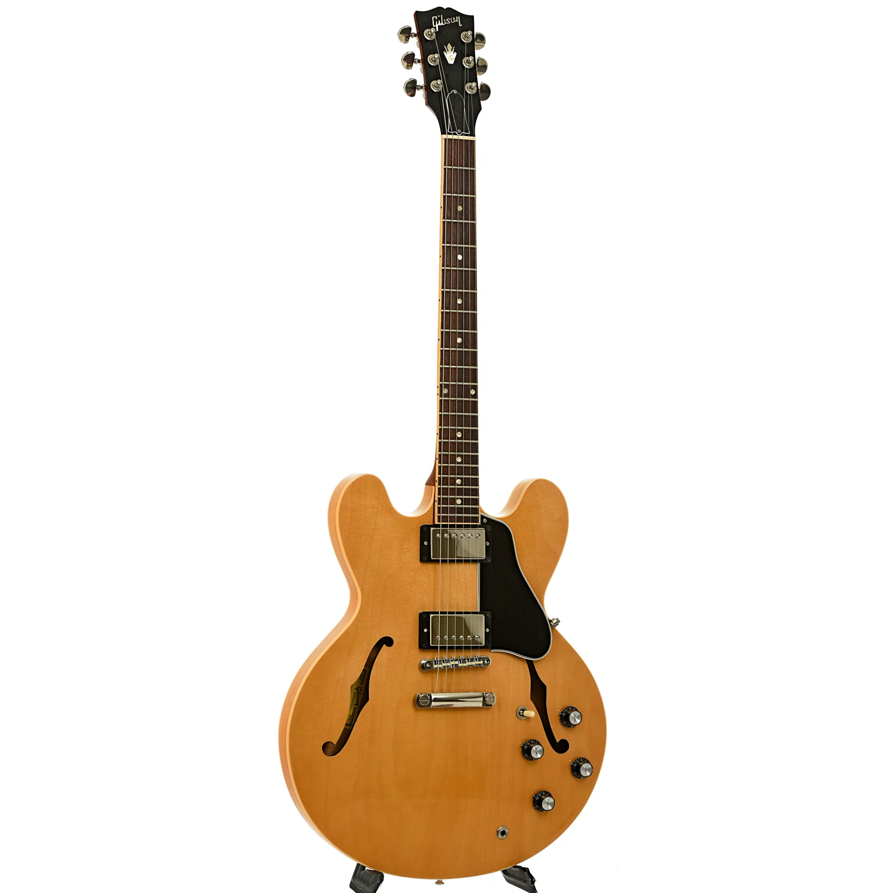 Gibson Memphis ES-335 Gloss Dark Natural Hollowbody Electric Guitar (2019) - Image 3