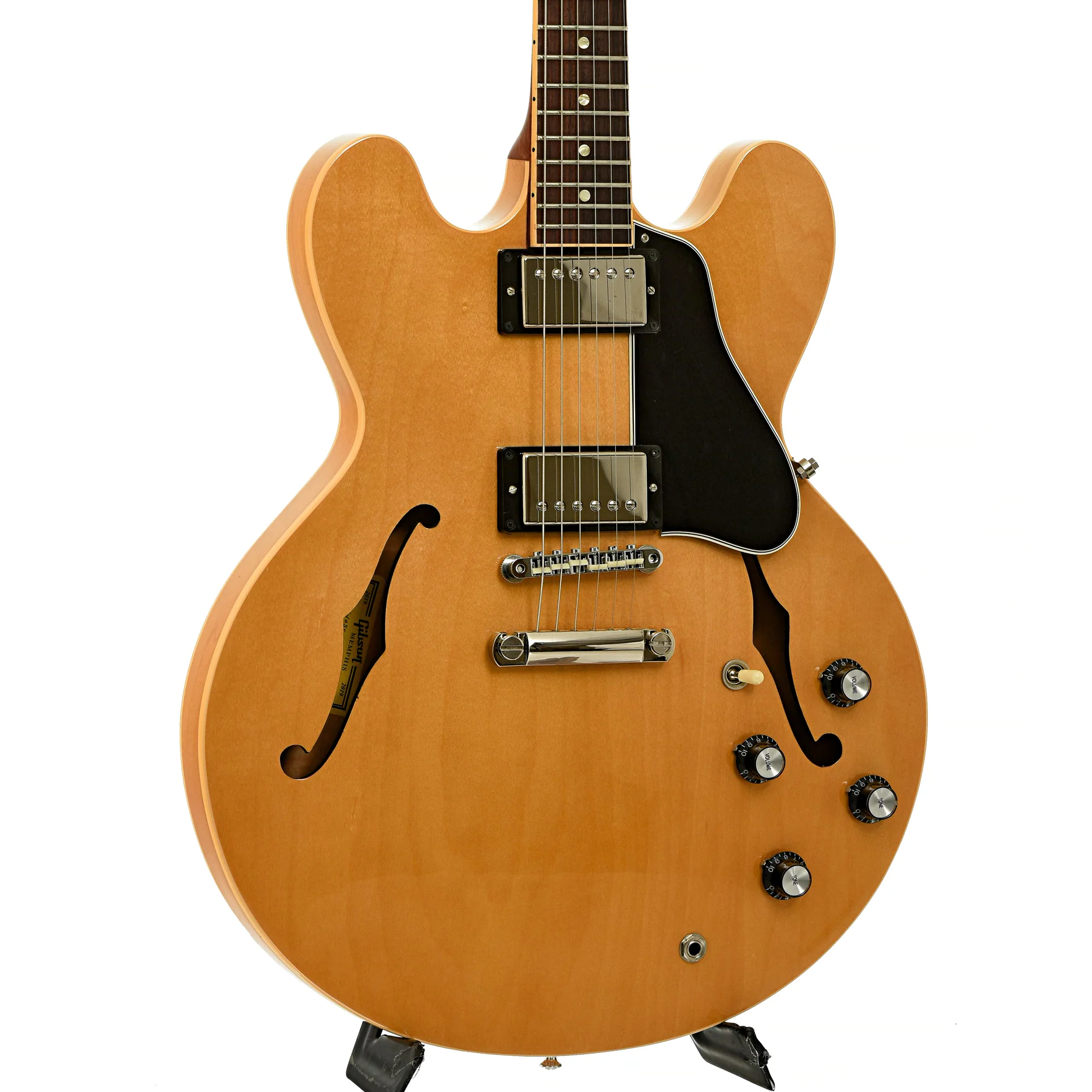 Gibson Memphis ES-335 Gloss Dark Natural Hollowbody Electric Guitar (2019) - Image 4
