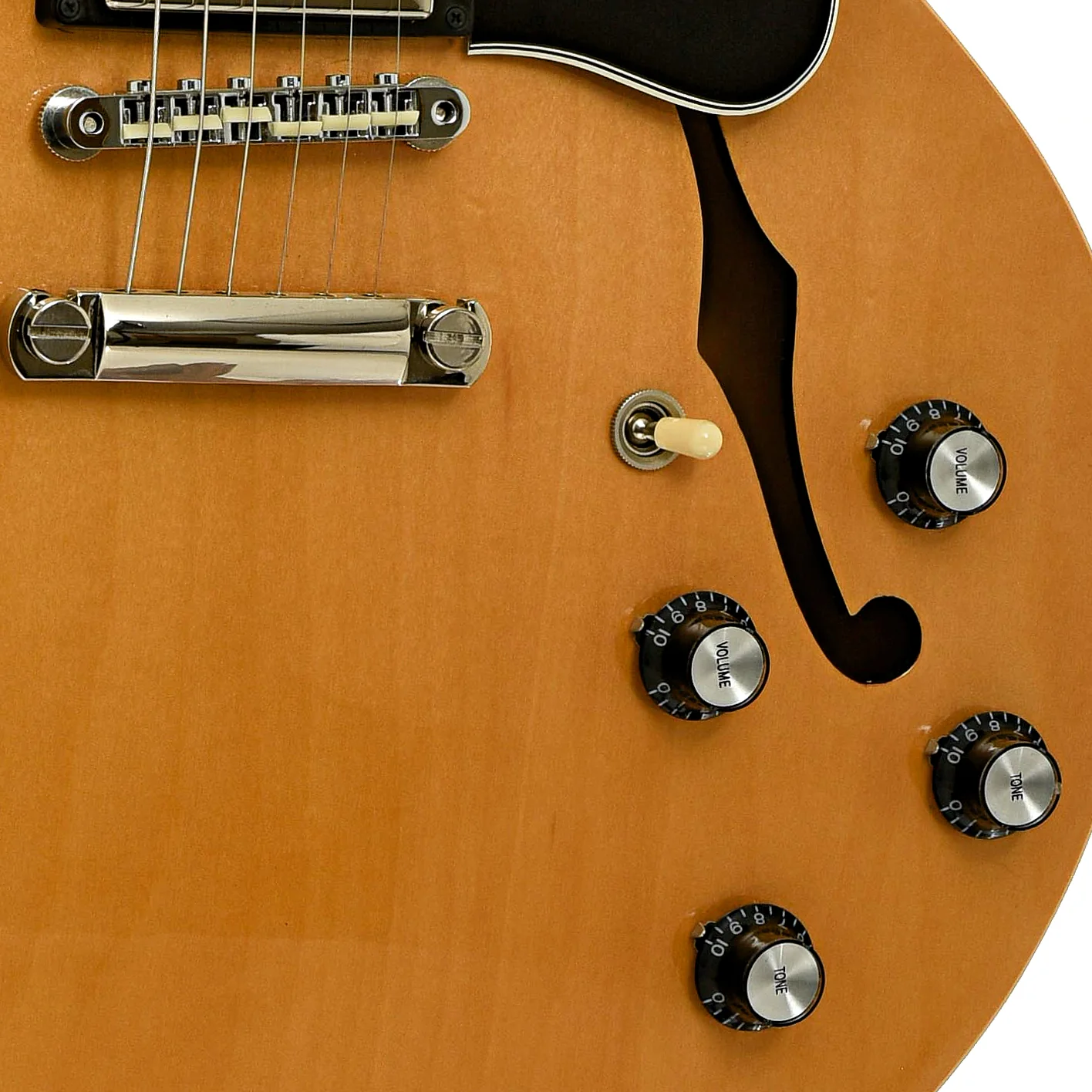Gibson Memphis ES-335 Gloss Dark Natural Hollowbody Electric Guitar (2019) - Image 5
