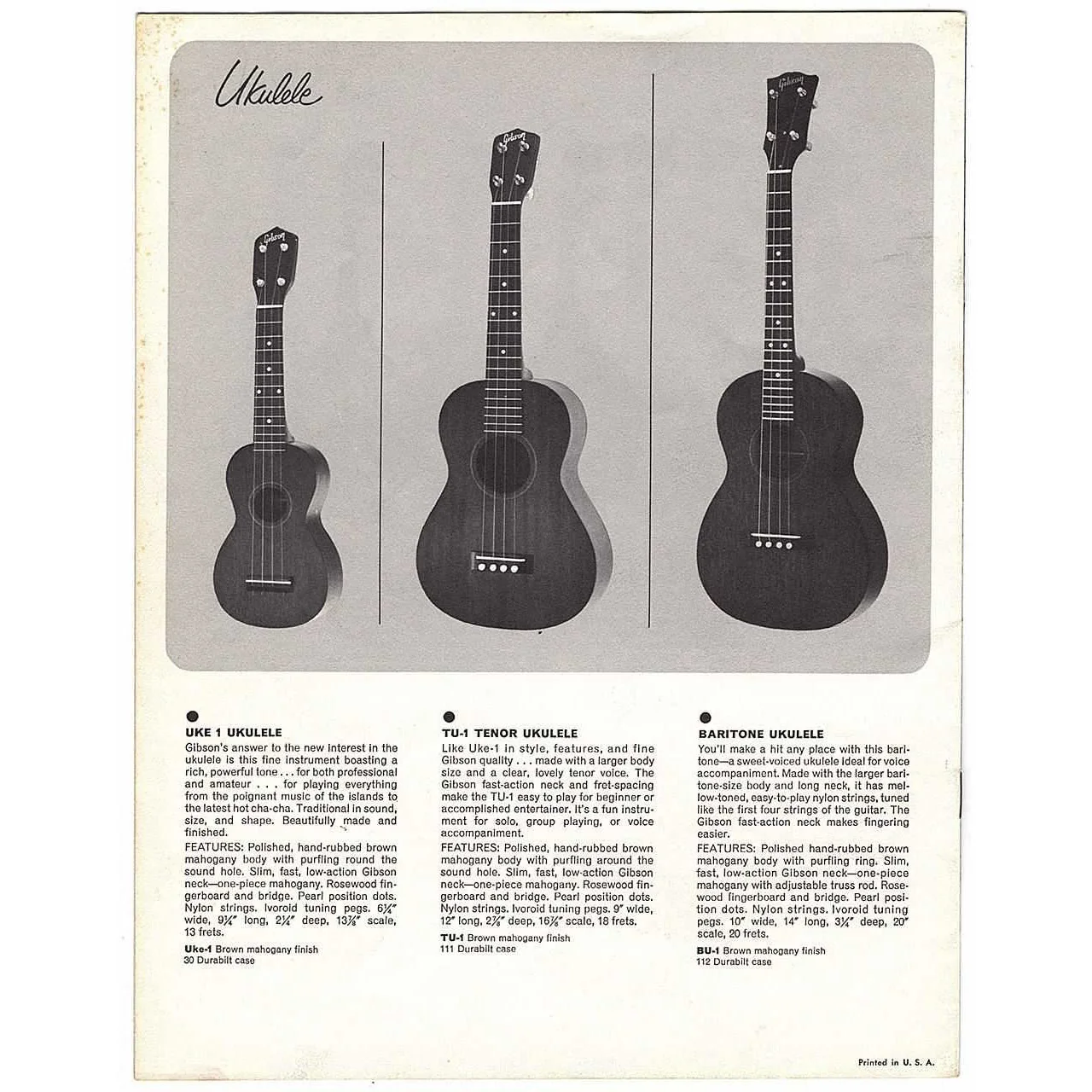 Gibson "Traditional" Catalog Supplement (1964-65) - Image 2