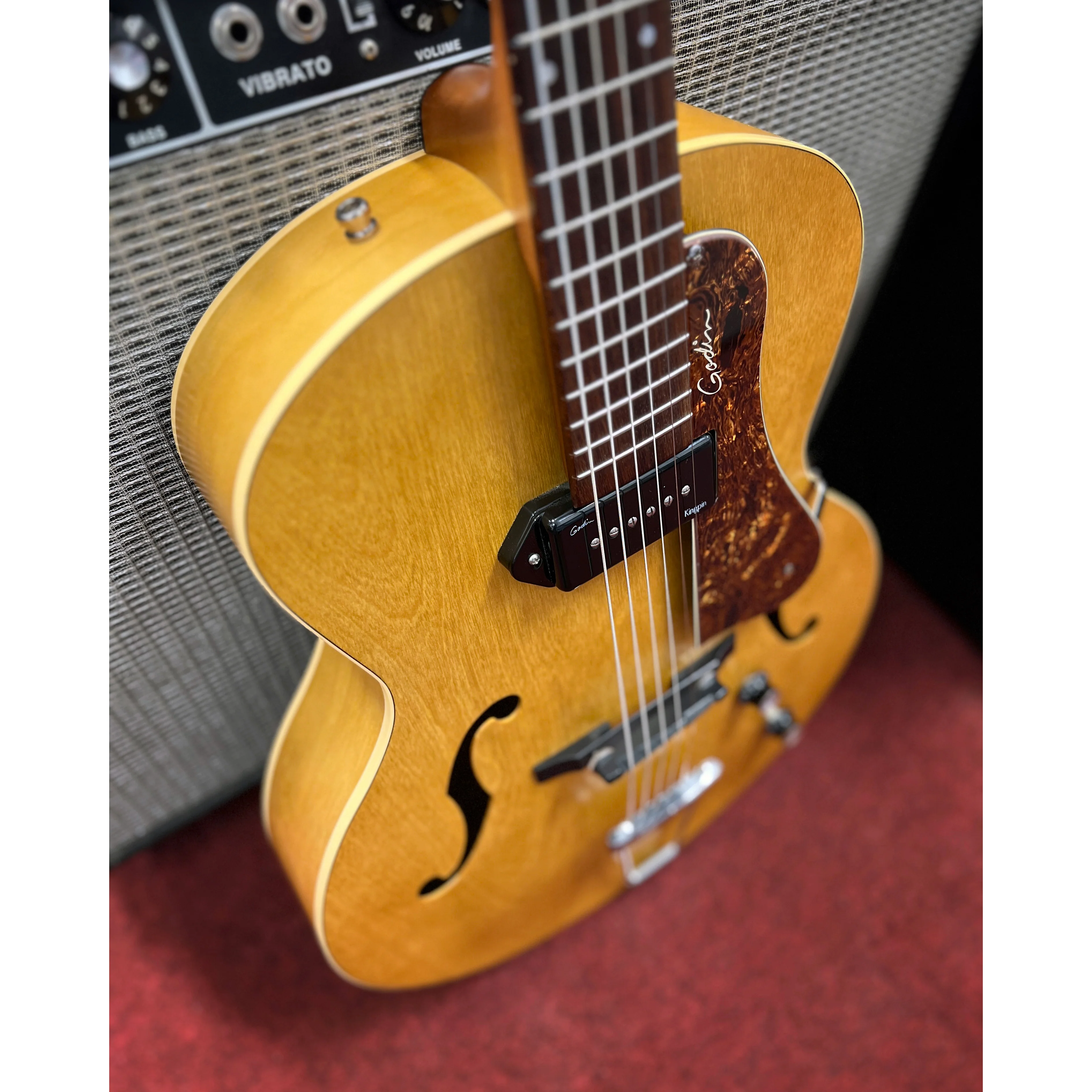 Godin 5th Ave. Kingpin Hollowbody Electric Guitar (2010s) - Image 2