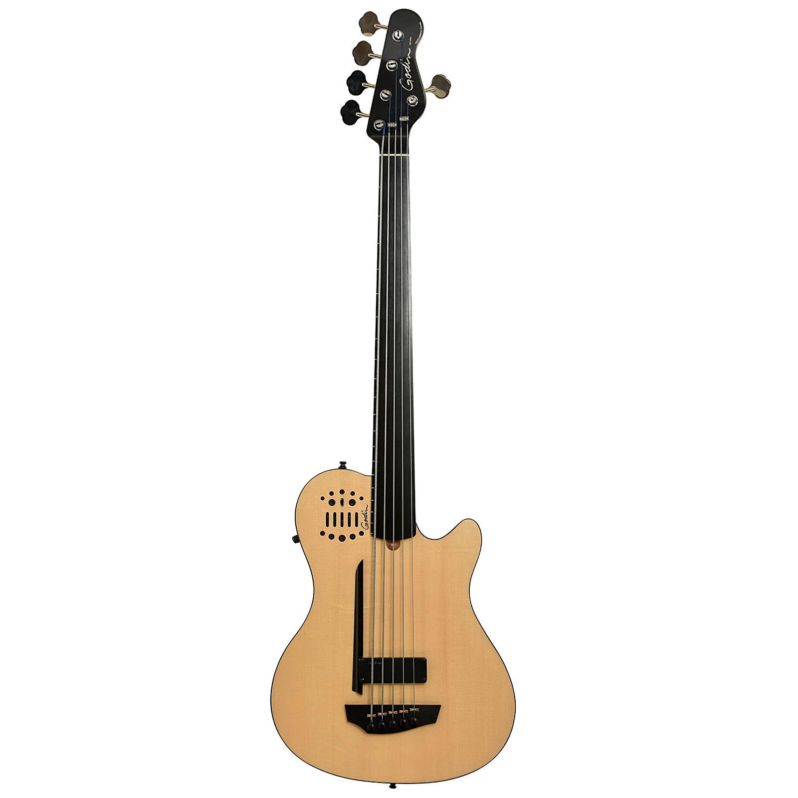Godin A5 Ultra Fretless 5-String Acoustic-Electric Bass (2018) - Image 15