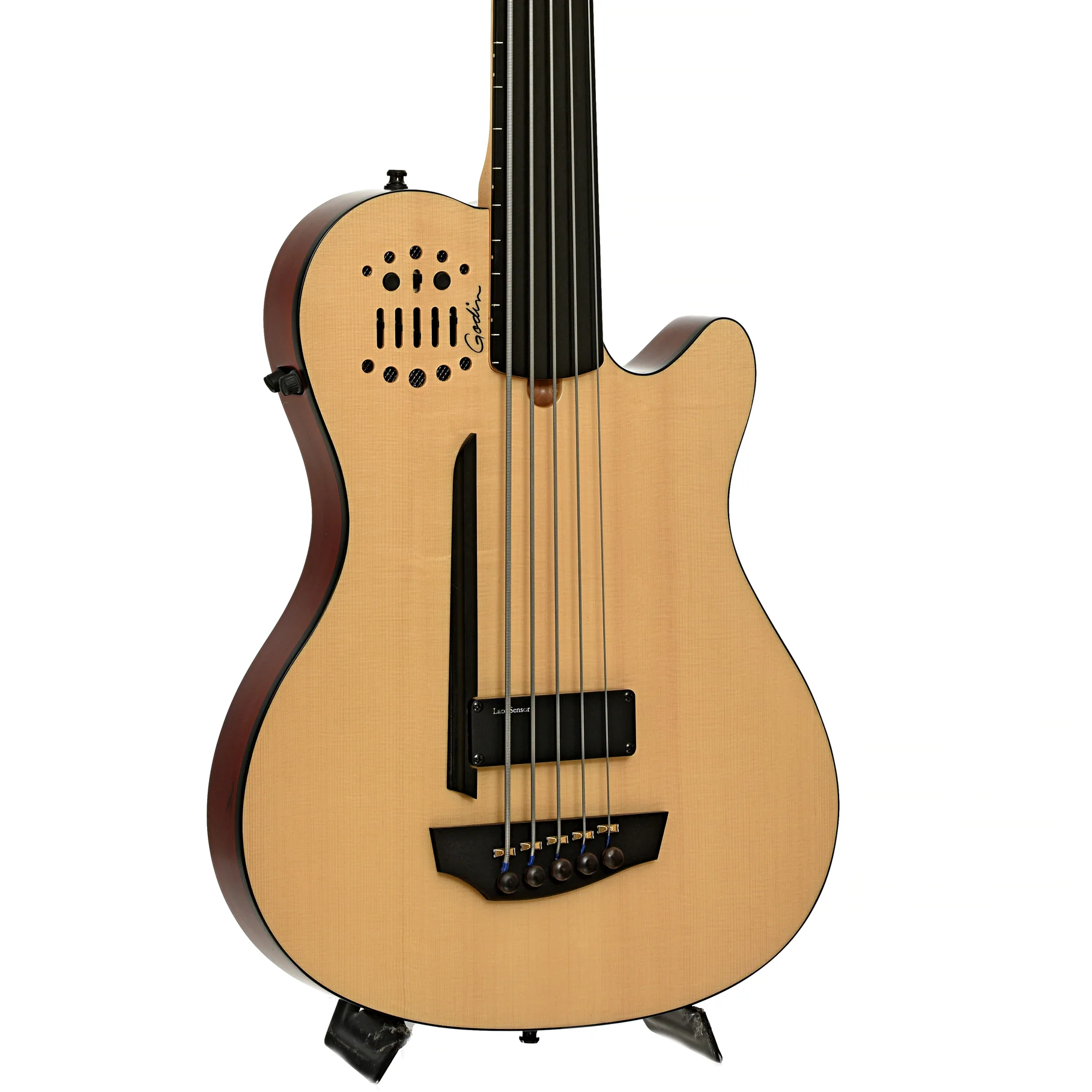 Godin A5 Ultra Fretless 5-String Acoustic-Electric Bass (2018) - Image 4