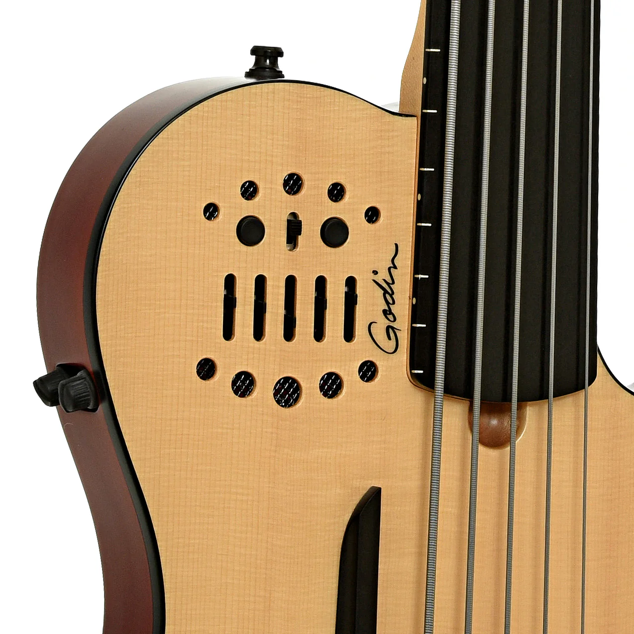 Godin A5 Ultra Fretless 5-String Acoustic-Electric Bass (2018) - Image 6