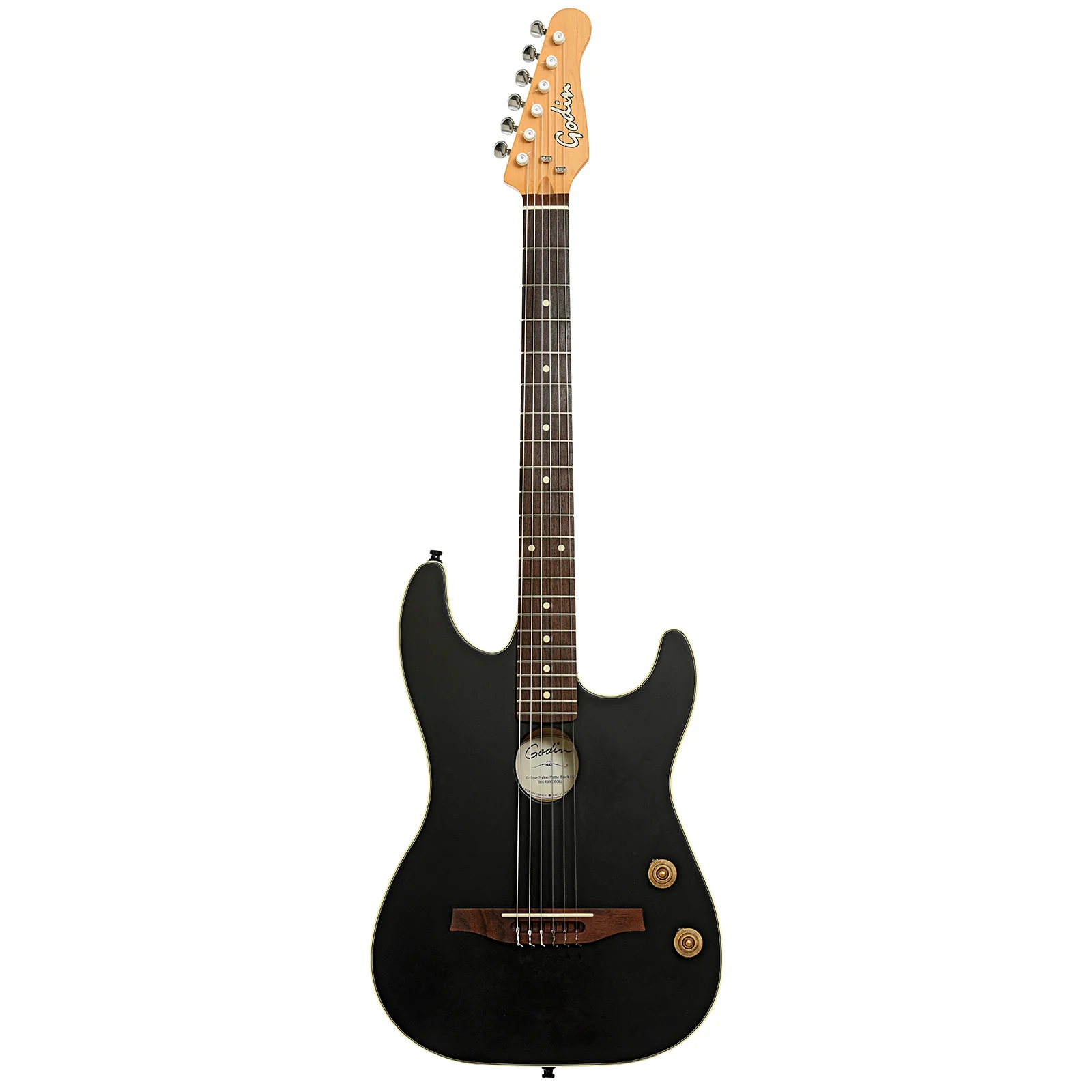 Godin G Tour Nylon String Matte Black Acoustic-Electric Guitar (2020s) - Image 14