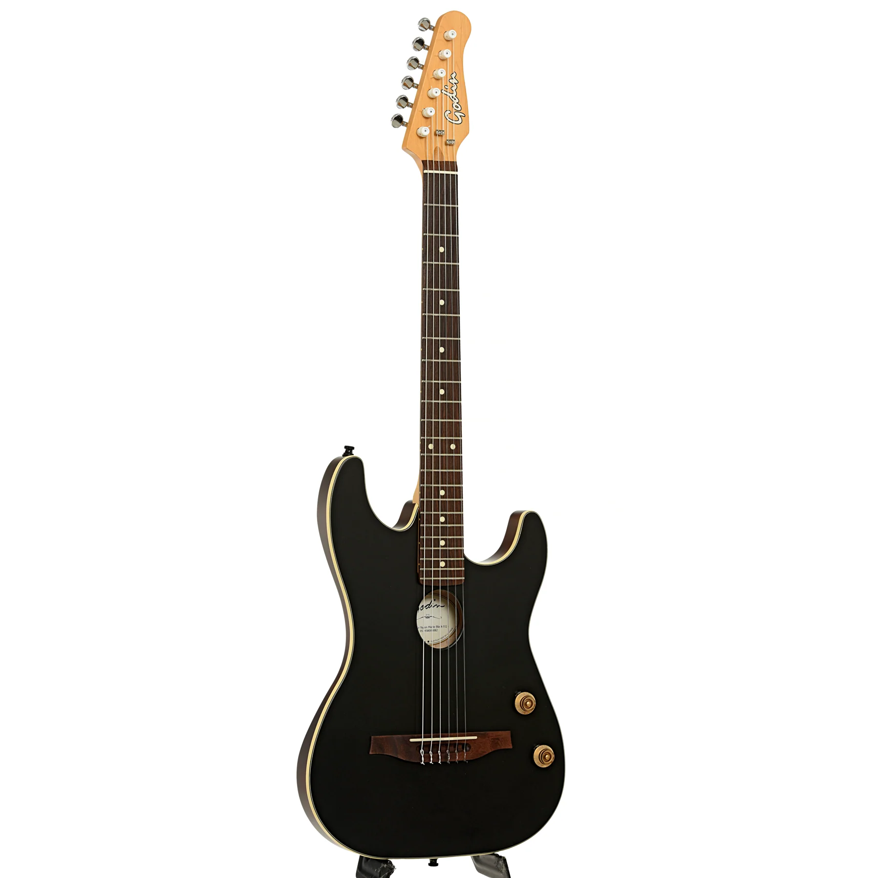 Godin G Tour Nylon String Matte Black Acoustic-Electric Guitar (2020s) - Image 3