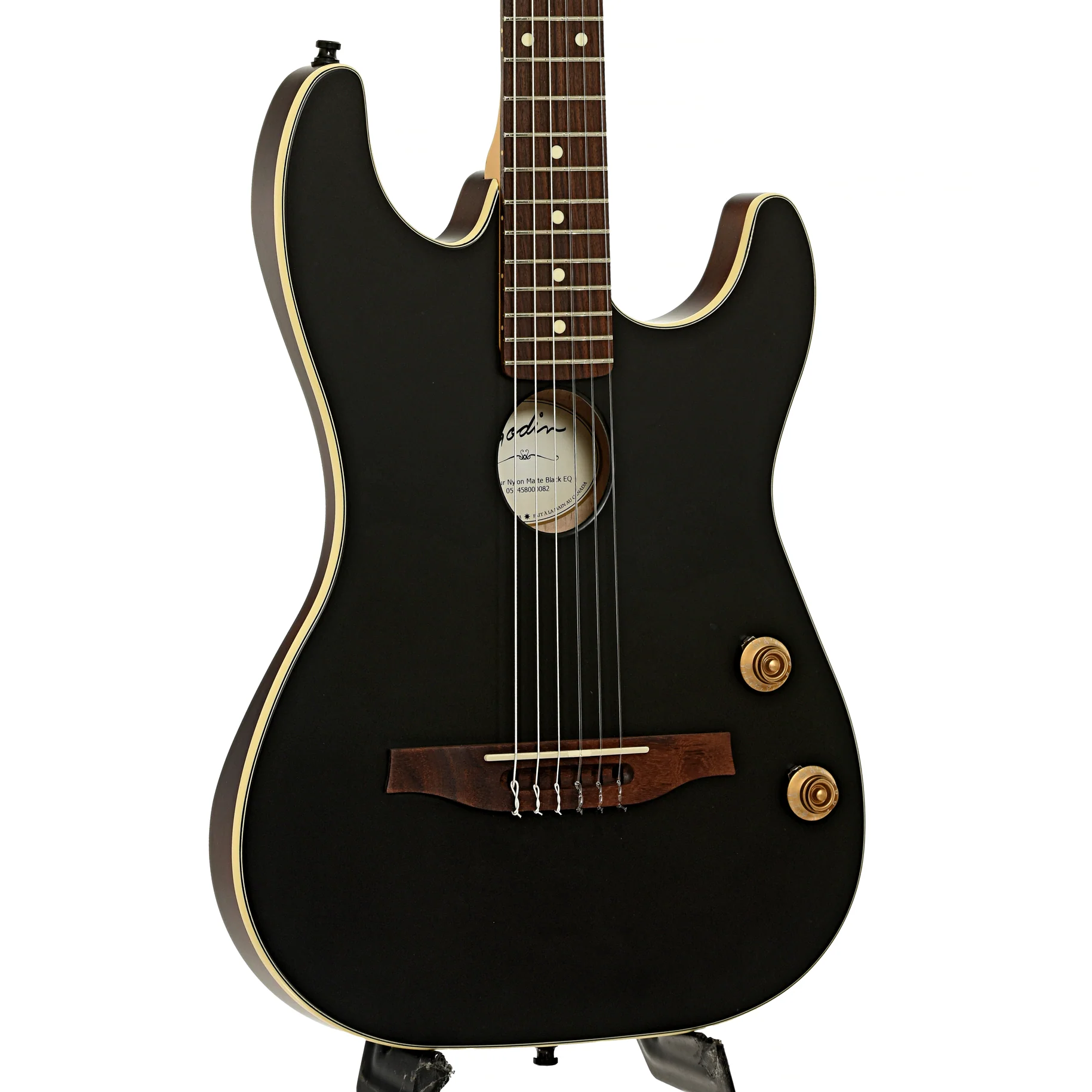 Godin G Tour Nylon String Matte Black Acoustic-Electric Guitar (2020s) - Image 4