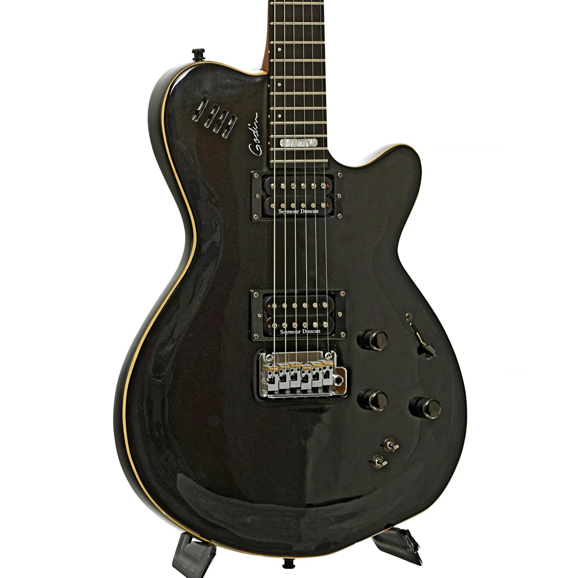 Godin LGXT Black Pearl with Synth Access Electric Guitar (2006) - Image 4