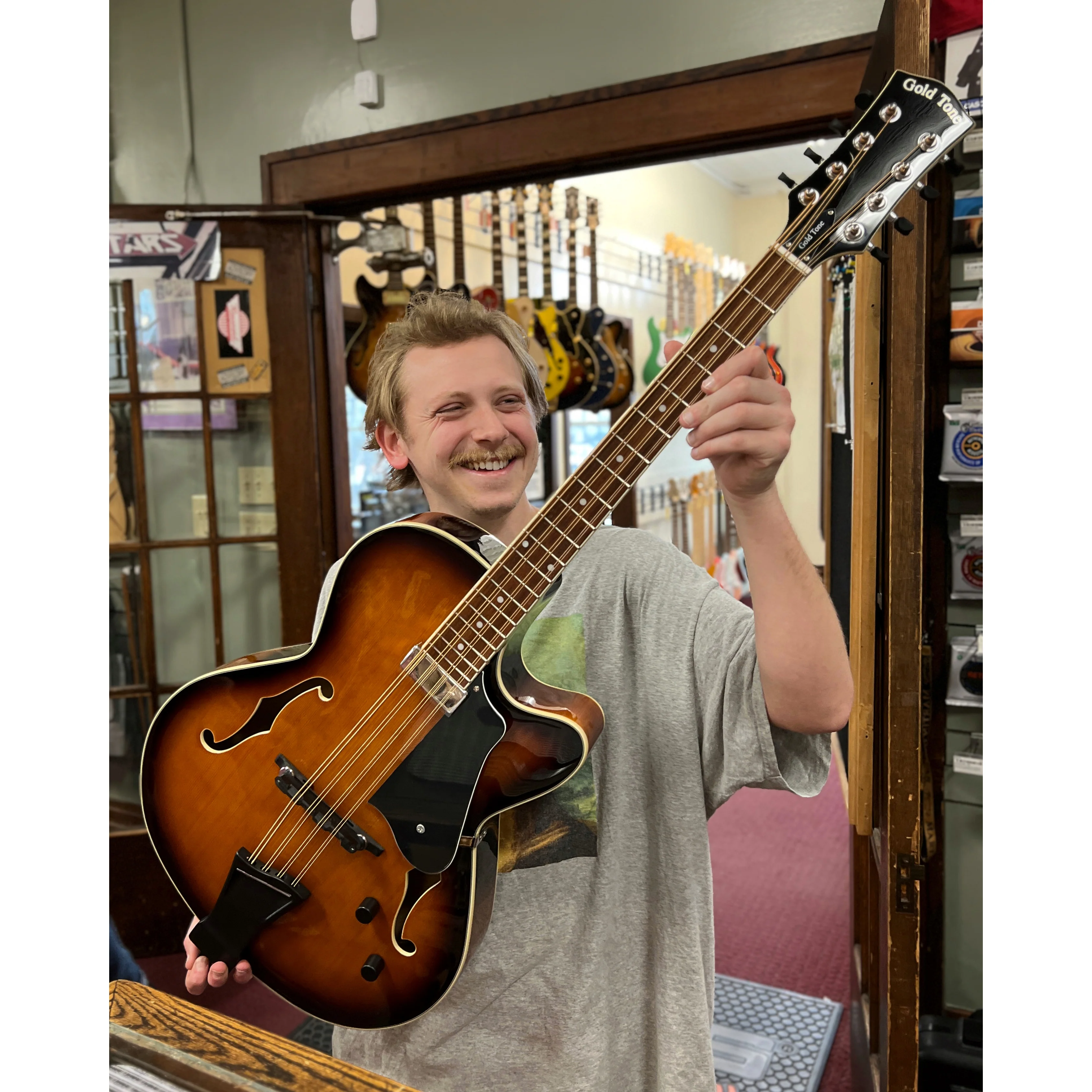 Gold Tone Acoustic-Electric Mandocello & Case - Image 3