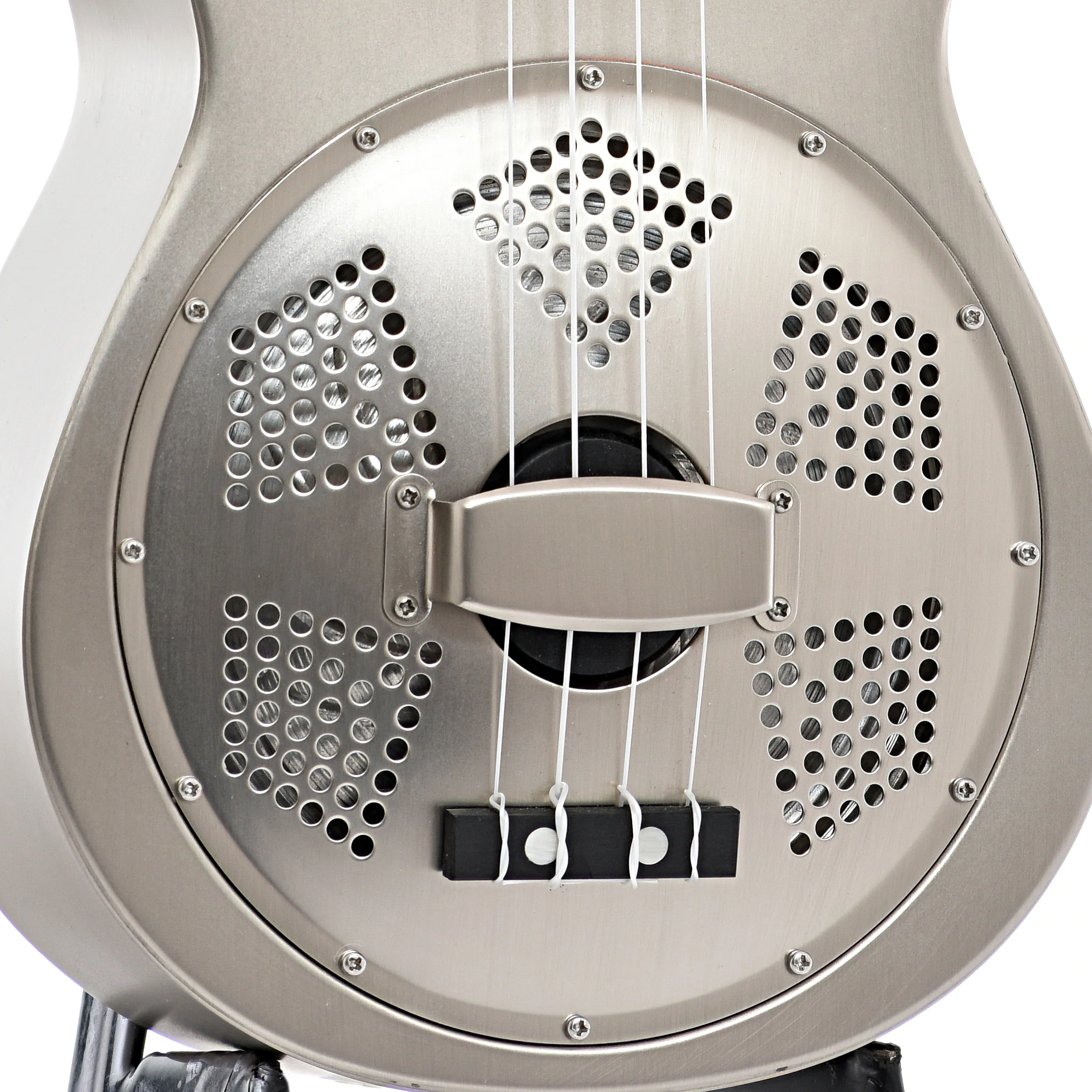 Gold Tone Metal Body Concert ResoUke & Gigbag - Image 5