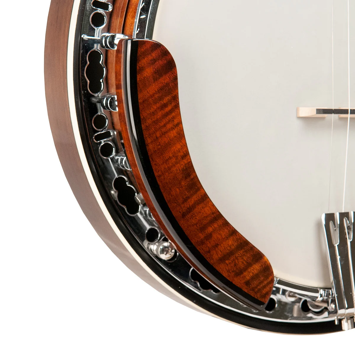 Gold Tone Curly Maple Banjo Armrest, Gloss - Image 2