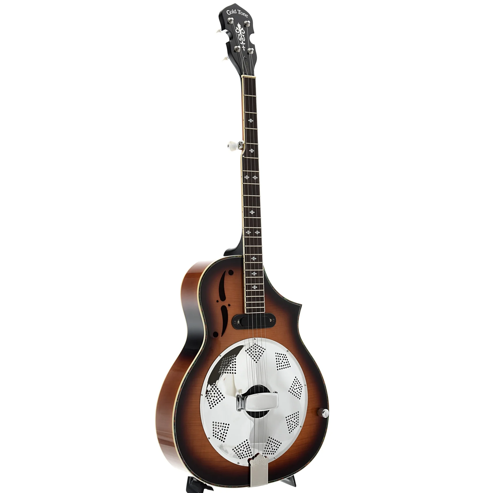 Gold Tone Dojo Deluxe Resophonic Banjo with Pickup & Gigbag - Image 3