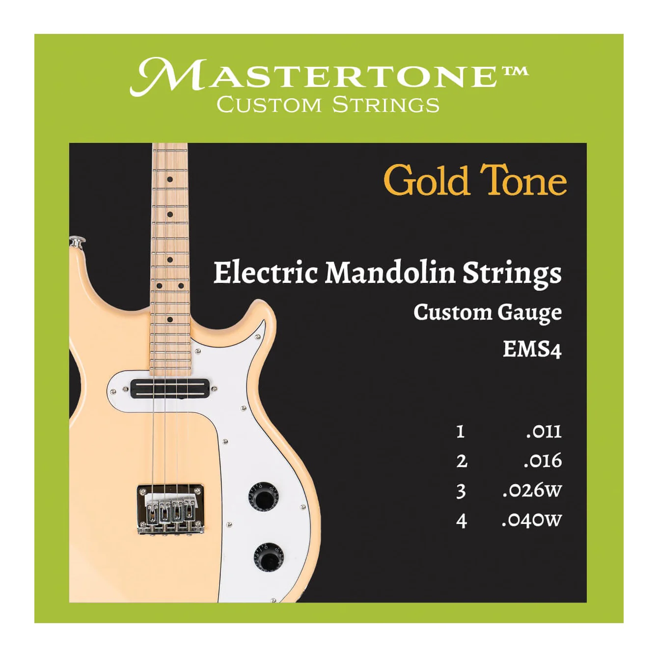 Gold Tone EMS4 Electric 4-String Mandolin Strings - Image 2