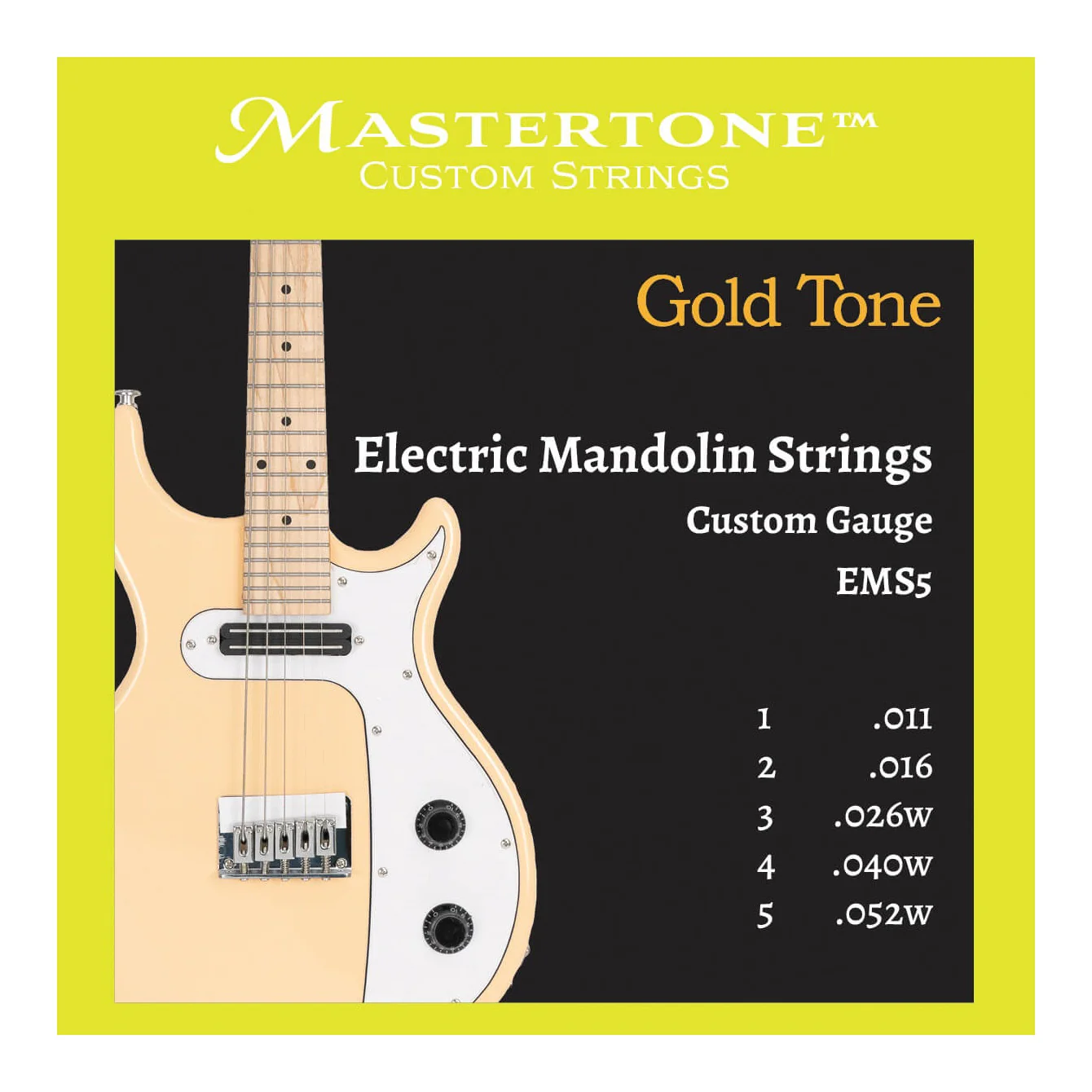 Gold Tone EMS5 Electric 5-String Mandolin Strings - Image 2