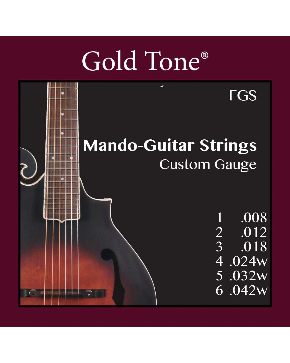 Gold Tone FGS Strings, for F-6 & A-6 Manditar - Image 2