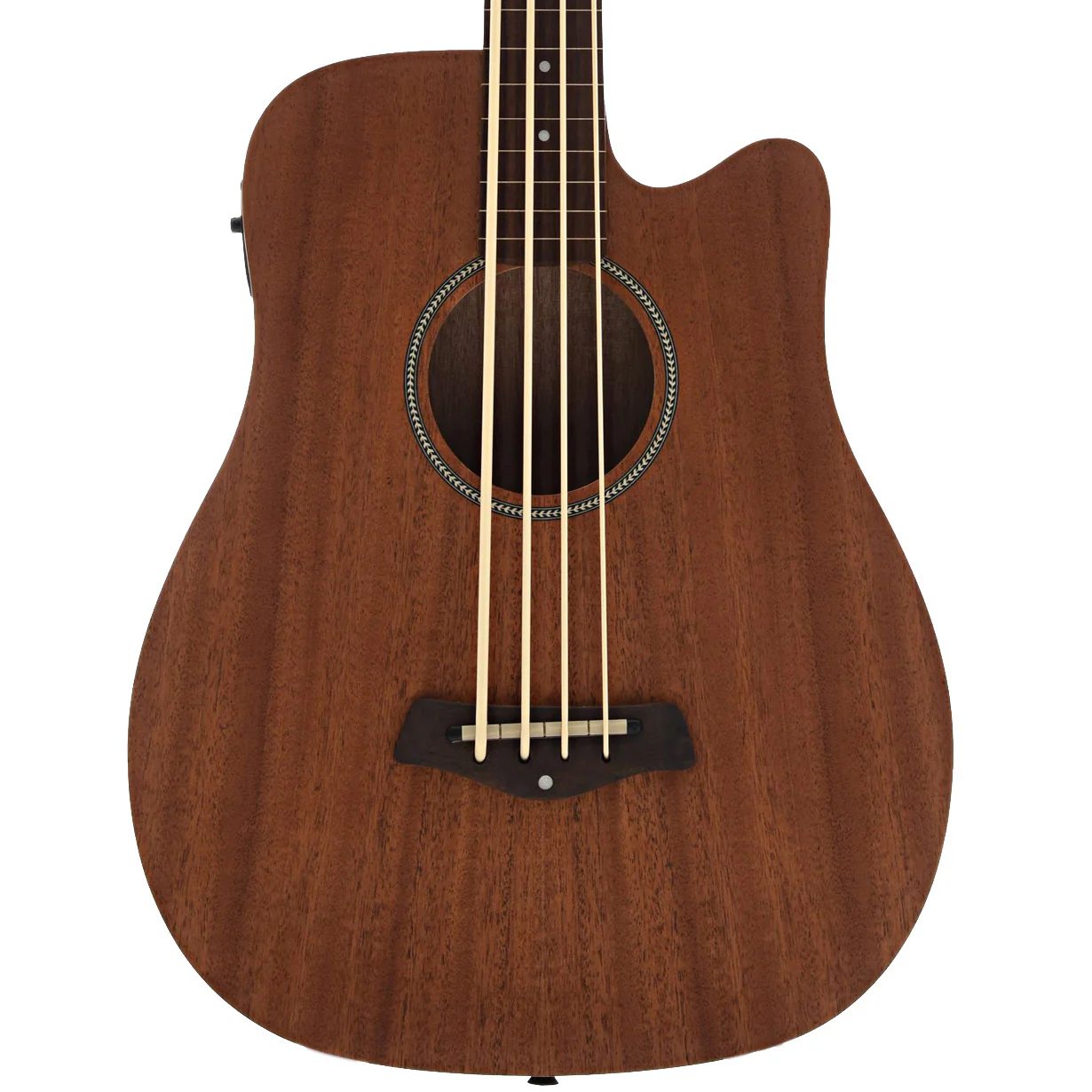 Gold Tone M-Bass25FL Acoustic-Electric Fretless MicroBass & Gigbag, 25in Scale - Image 2