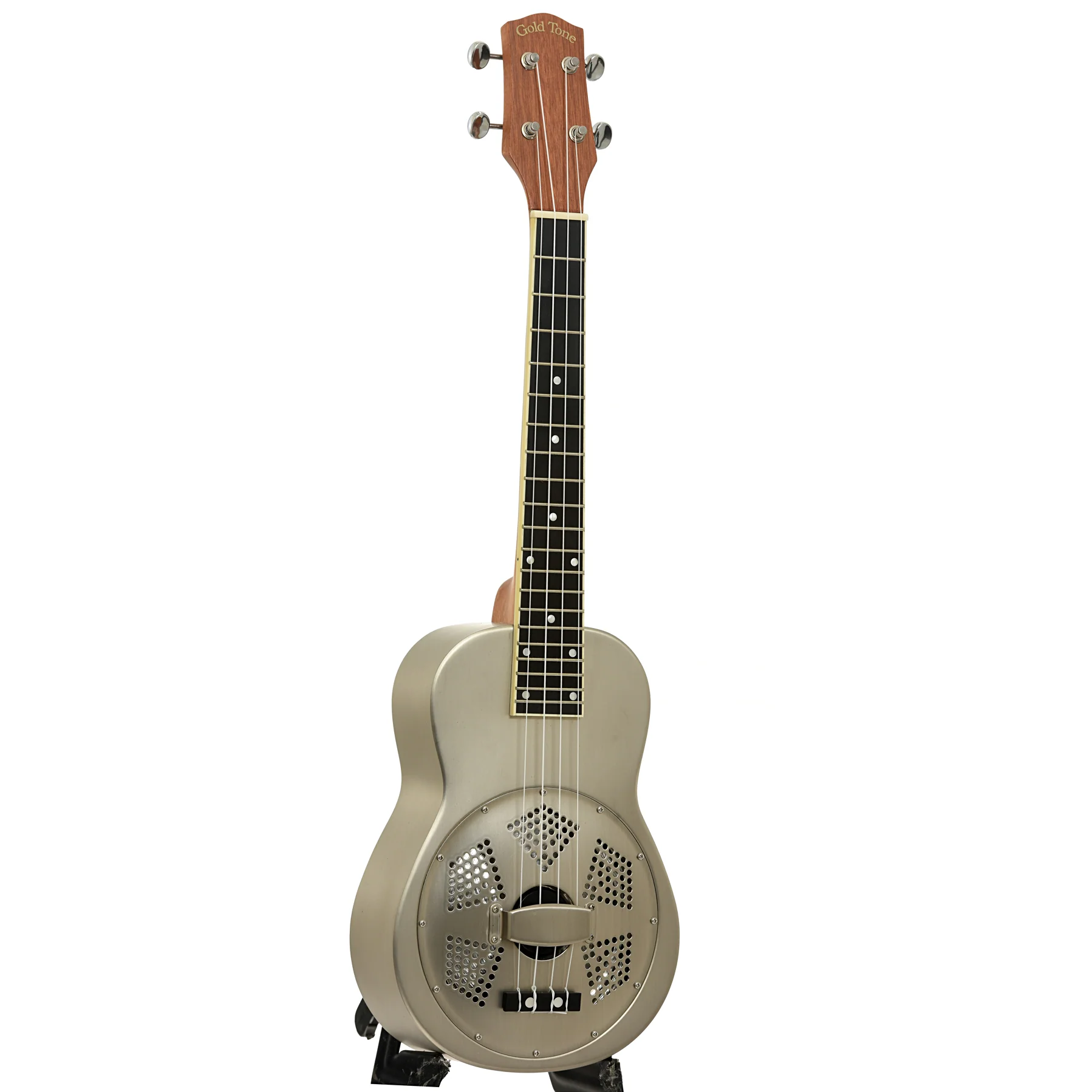 Gold Tone Metal Body Tenor Resonator Uke (Recent) - Image 3