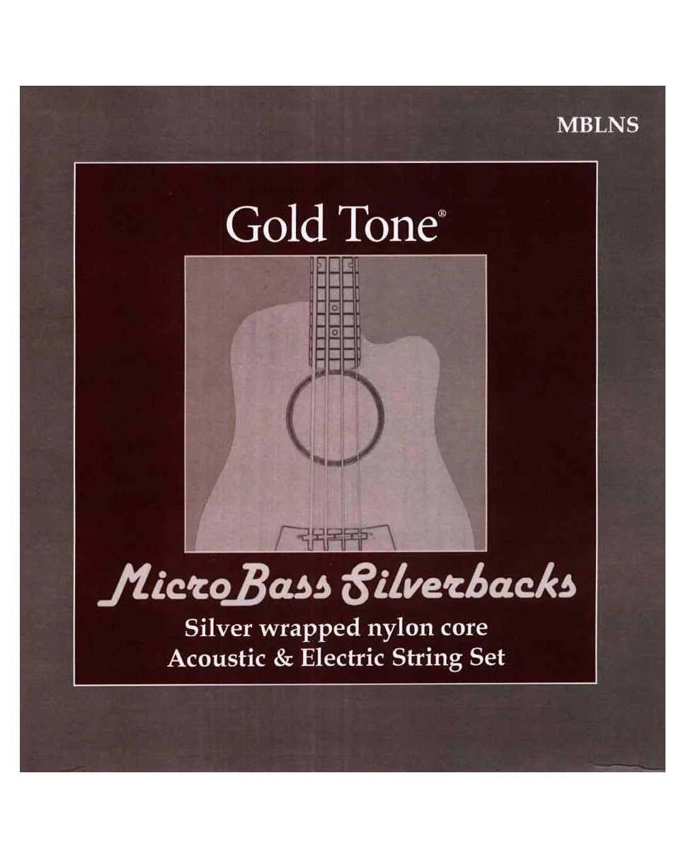 Gold Tone MicroBass MBLNS Silverback Nylon Strings - Image 2