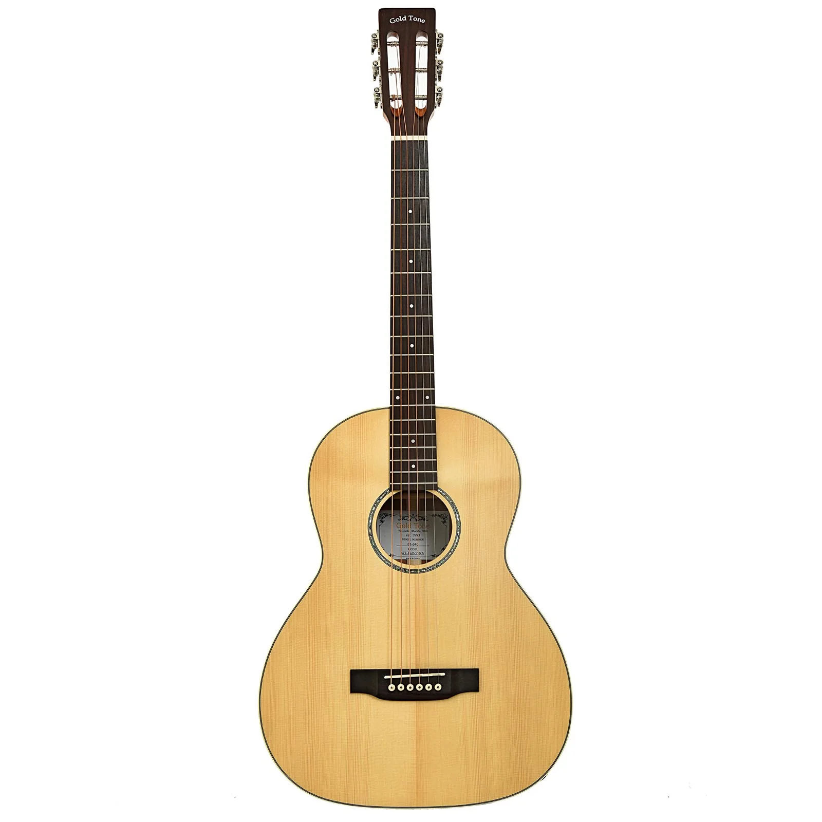 Gold Tone Parlor Acoustic-Electric Guitar, Natural Top - Image 14